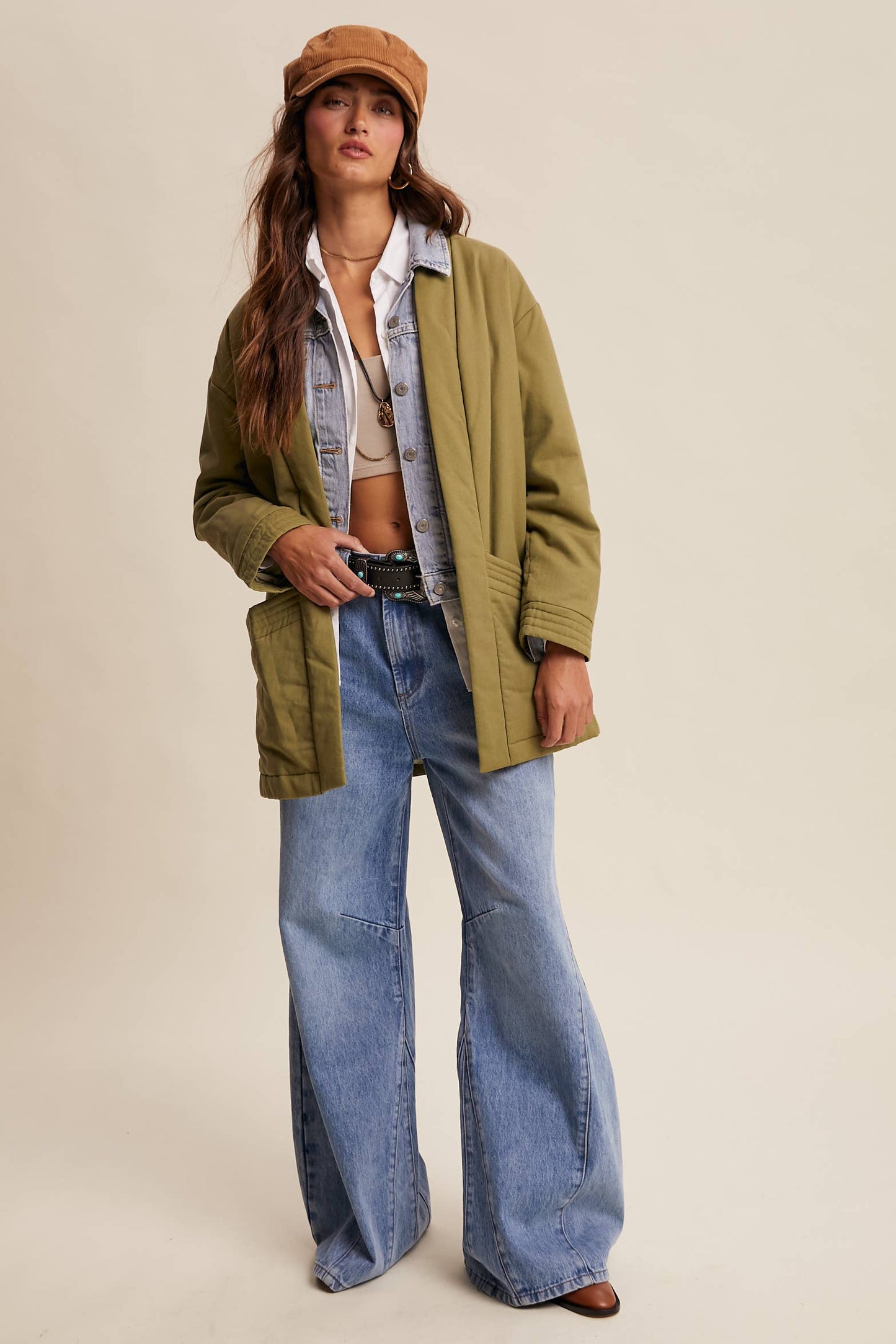 Olive Quilted Jacket