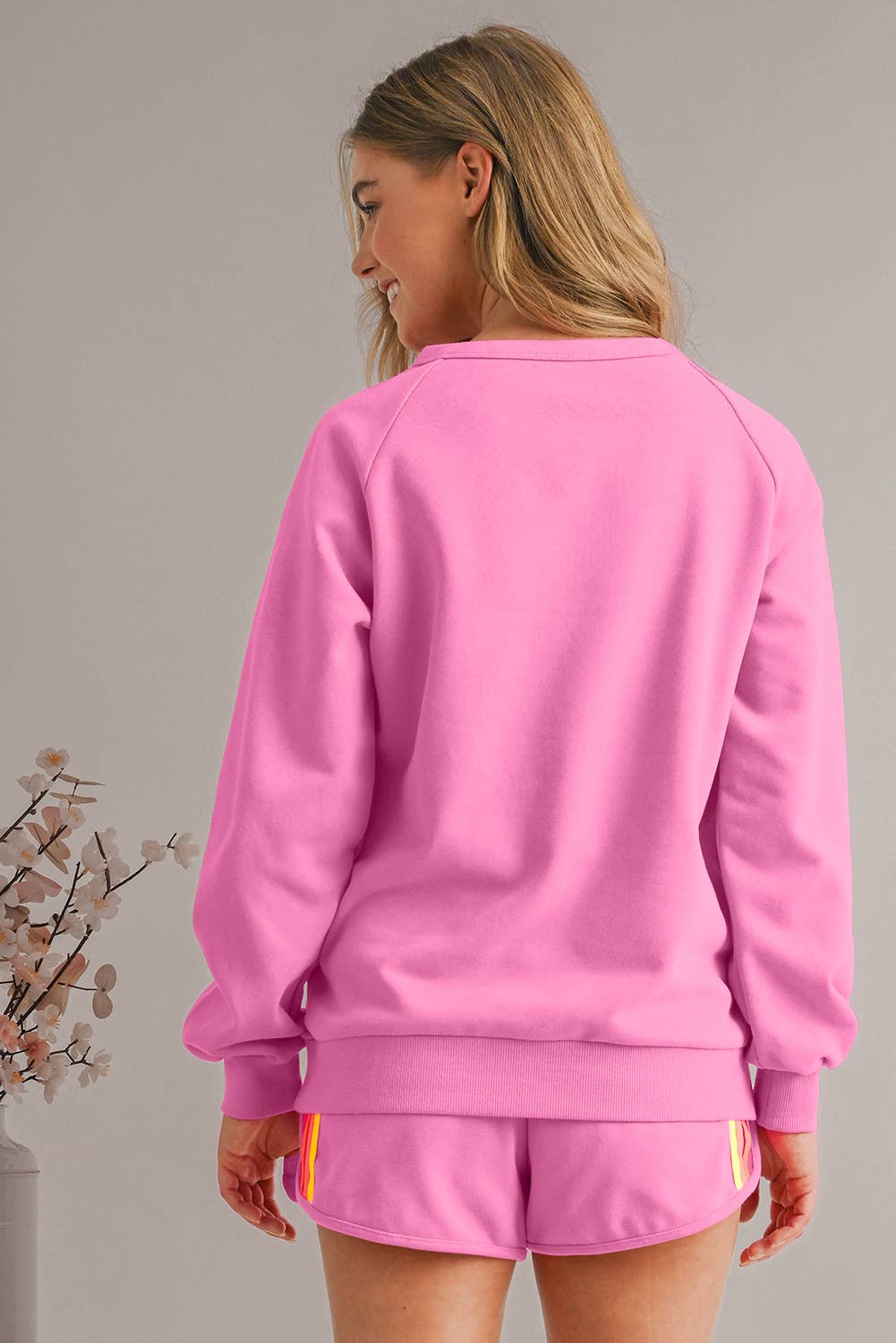 Pink Stripe Lounge Set