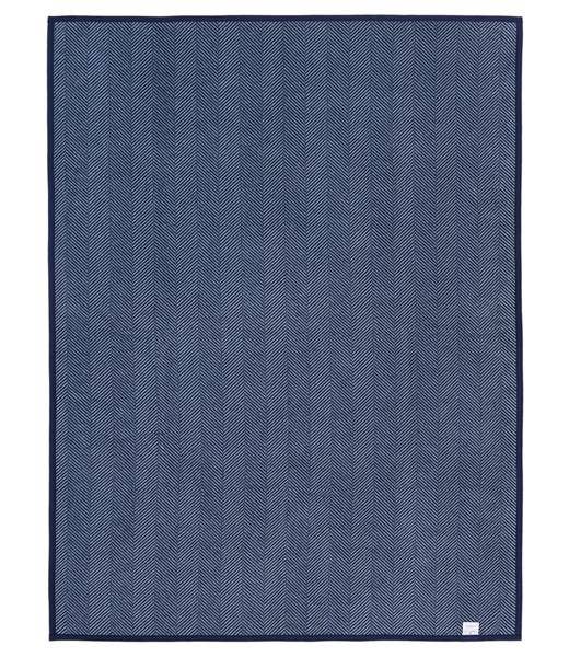 ChappyWrap Harborview Herringbone Navy Blanket