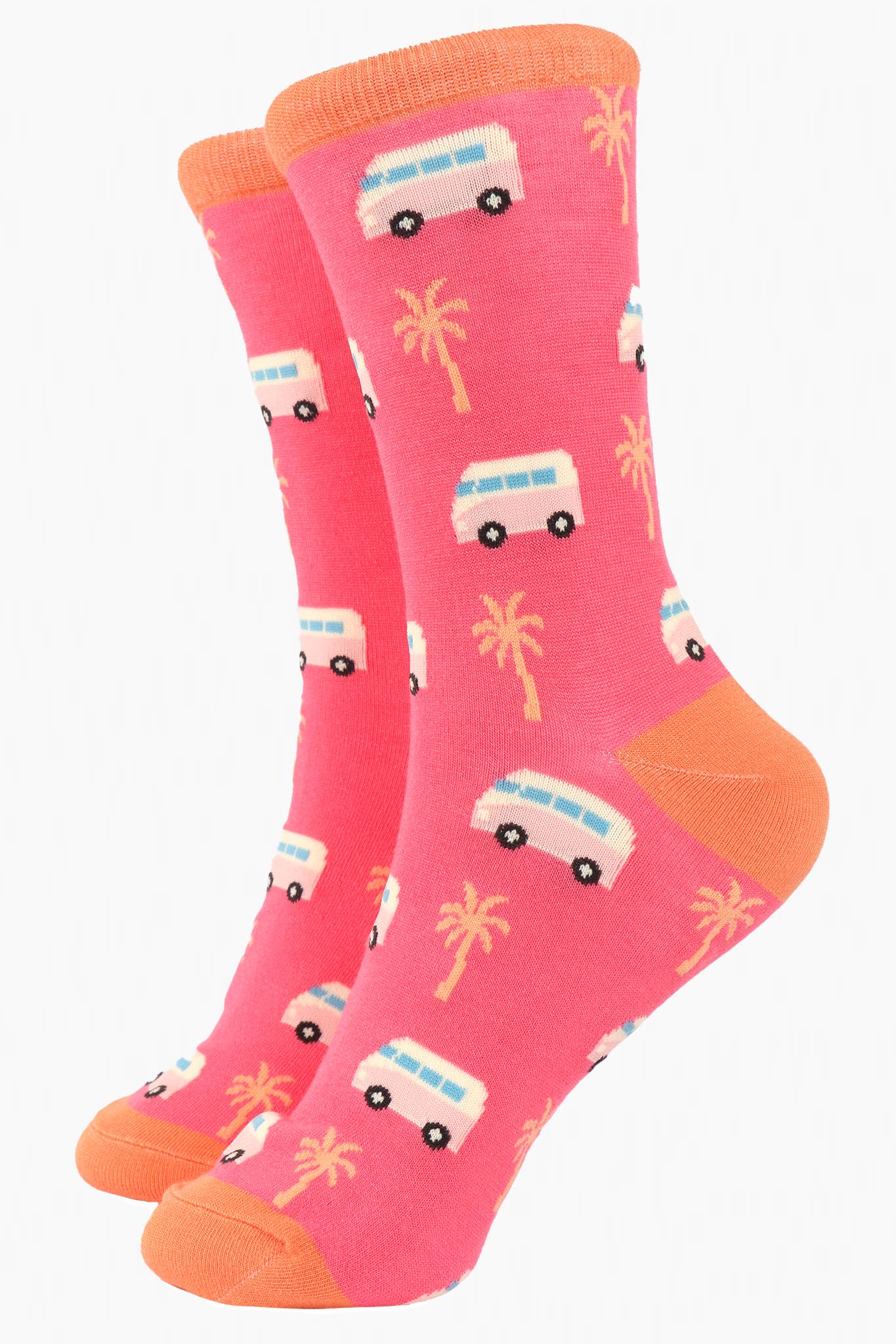 Palm Tree Camper Socks