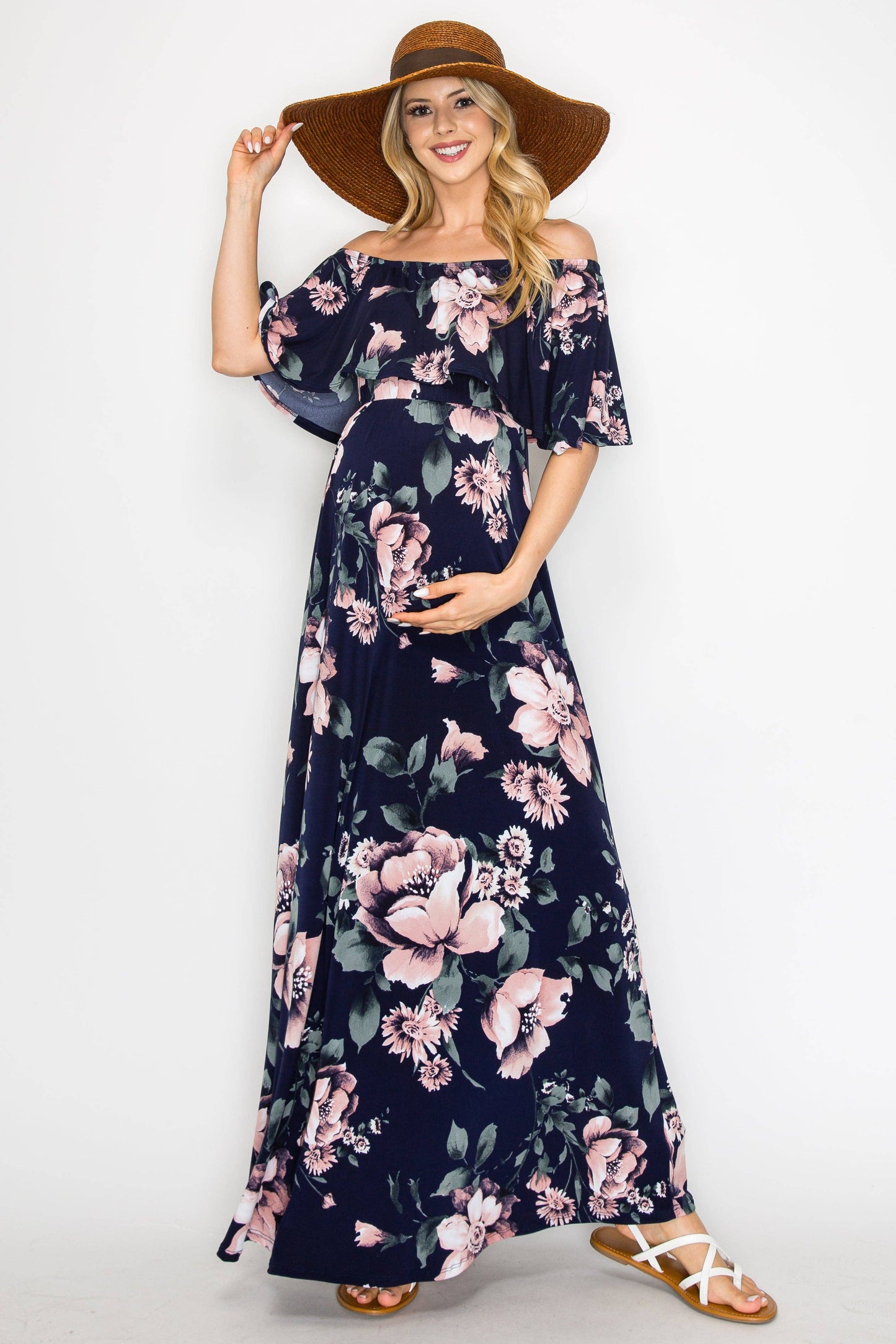 Floral Maxi Maternity Dress