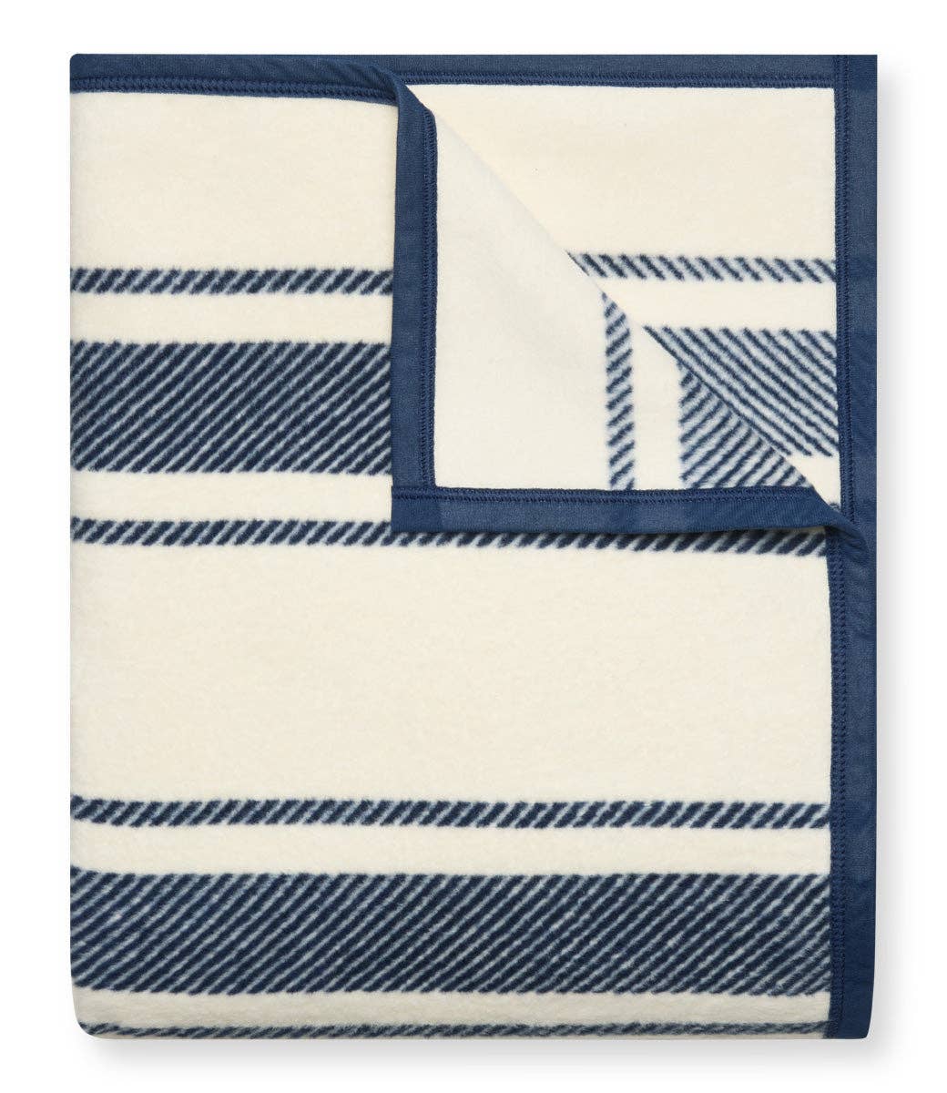 ChappyWrap Dockside Stripe Navy Blanket