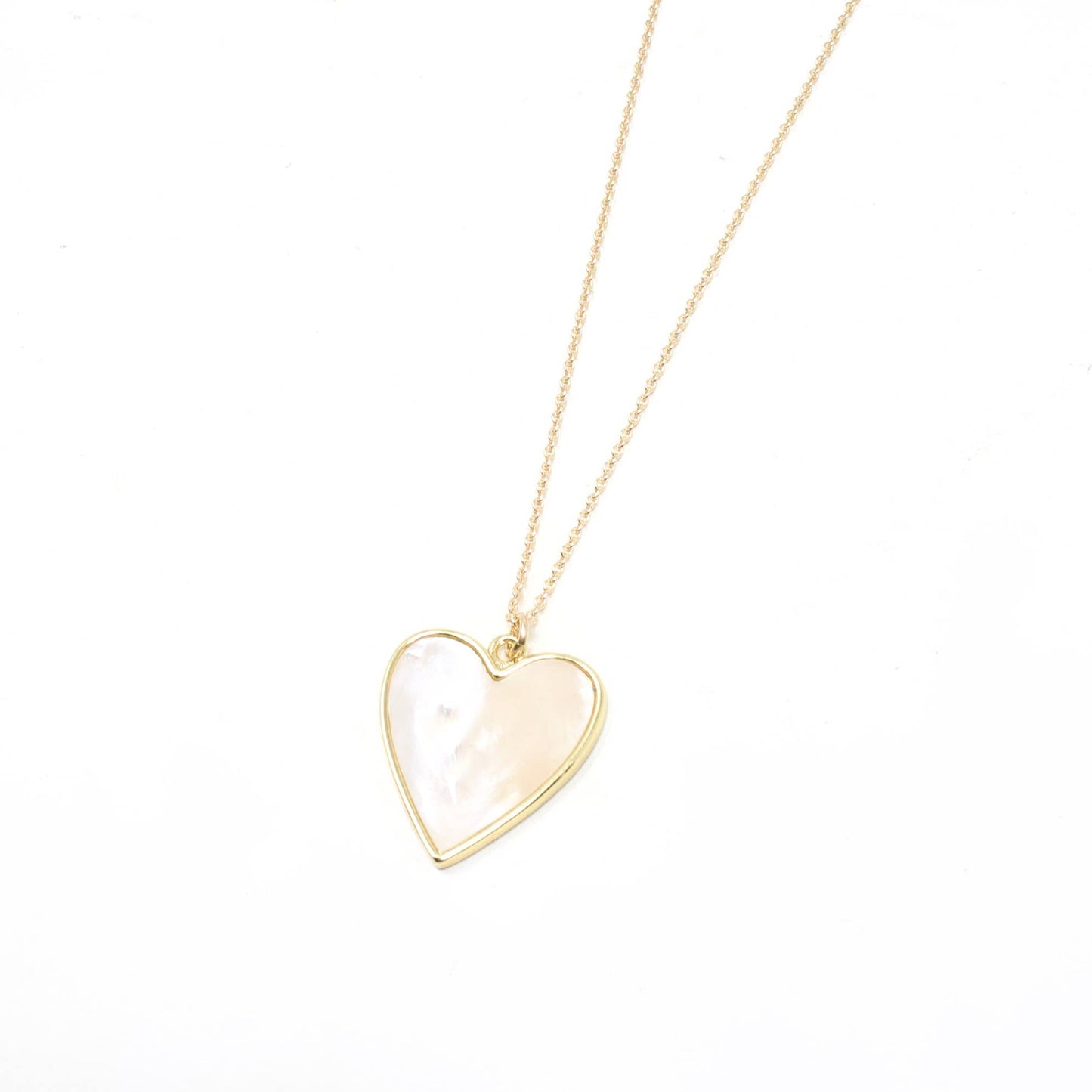 Mother of Pearl Heart Necklace