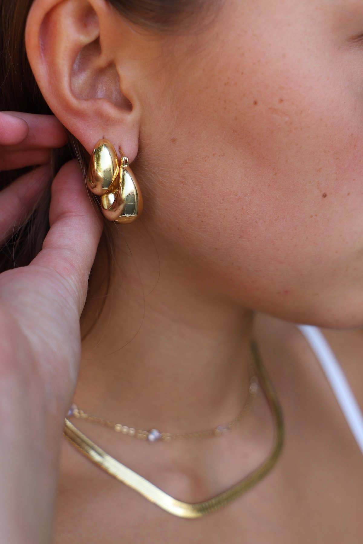 Chunky Hoop Earrings