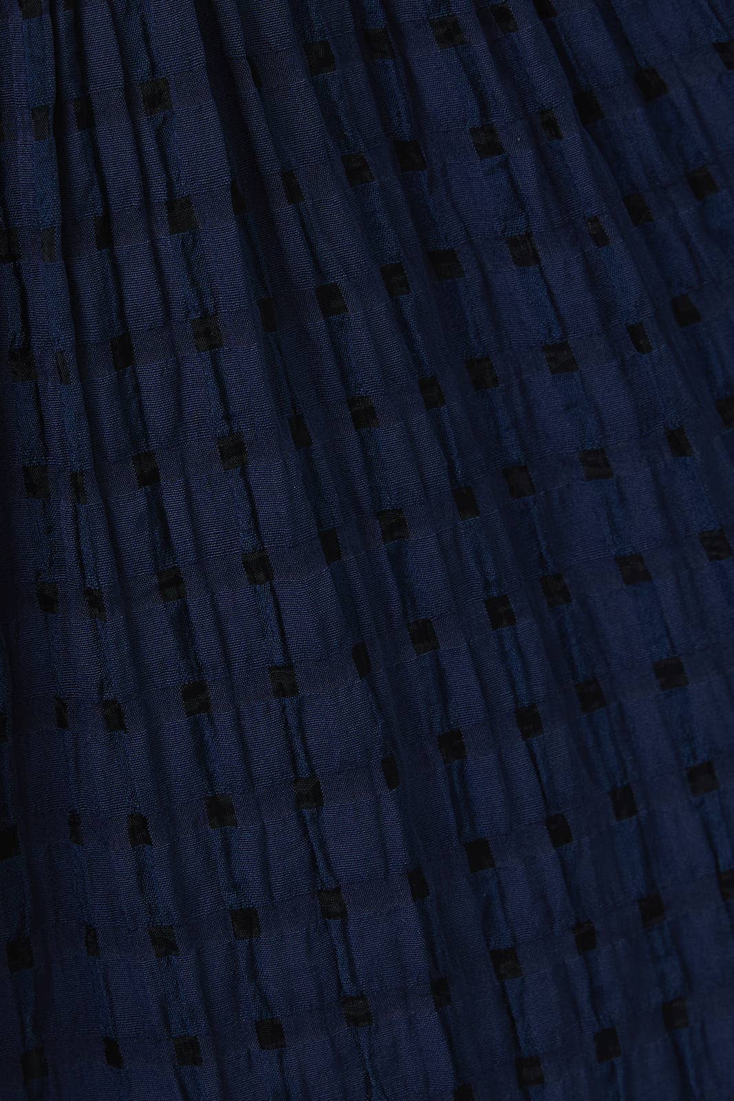 Navy Tiered Midi Dress