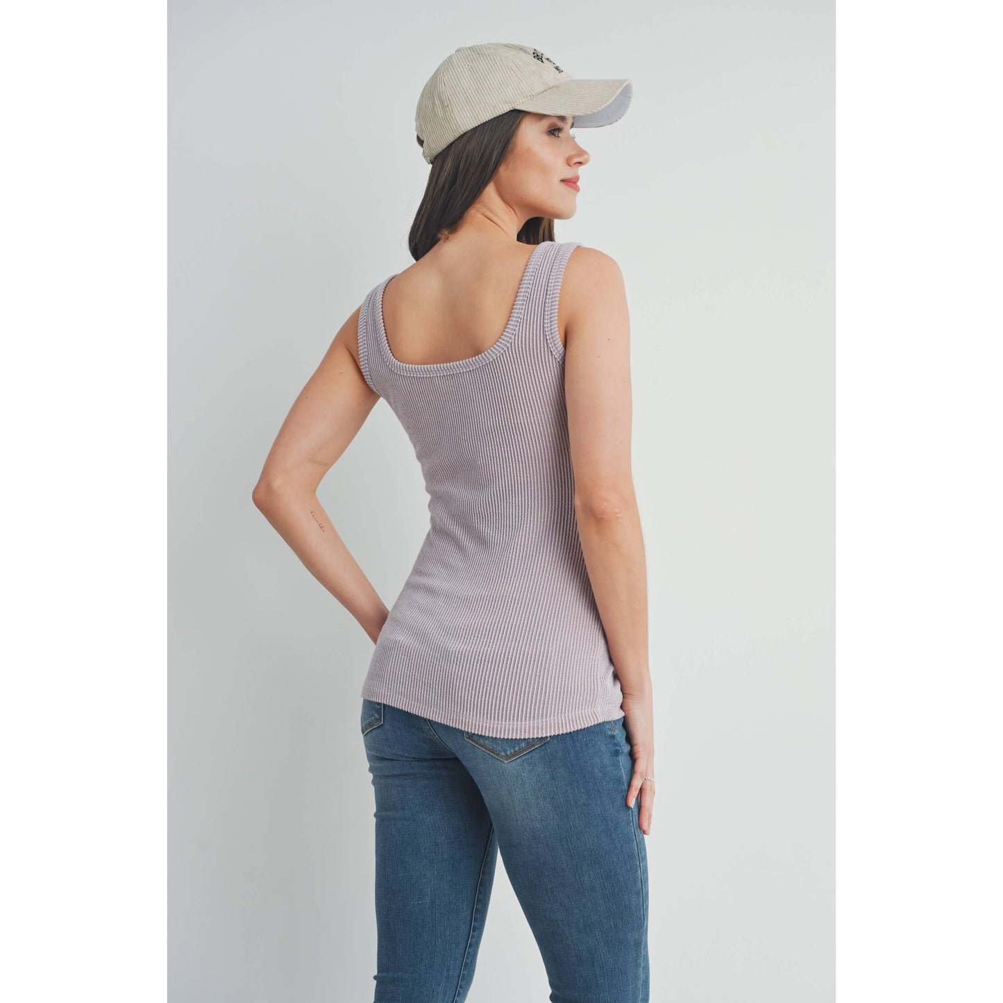 Dusty Pink Maternity Tank