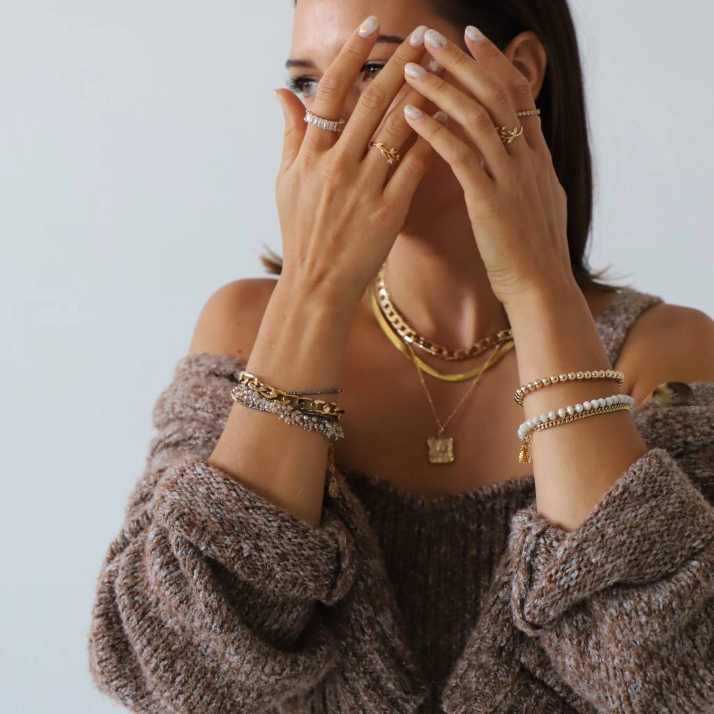 Gold Beaded Bracelets