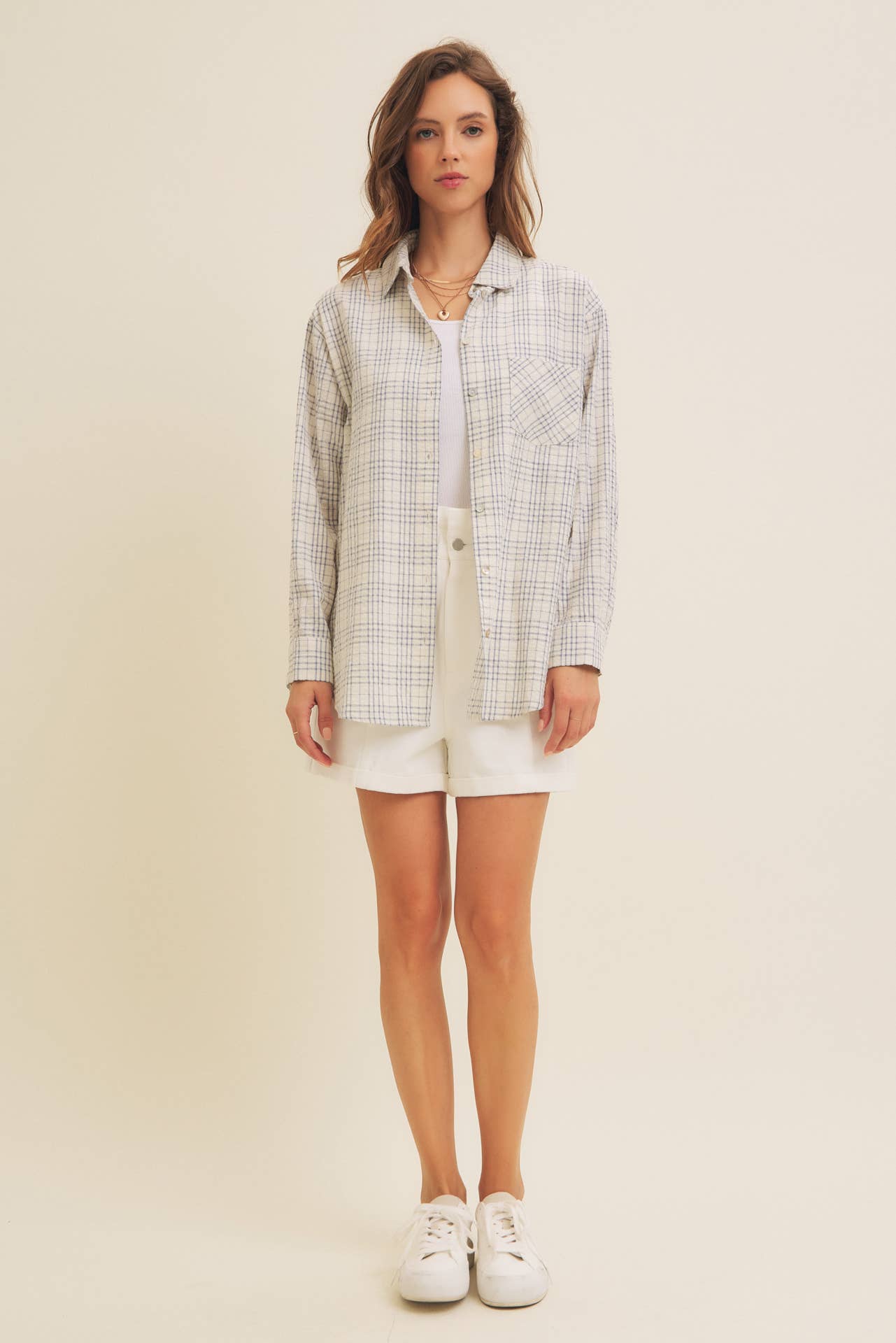 Blue Plaid Button Down