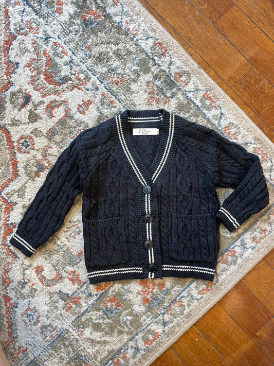 Kids Navy Cardigan