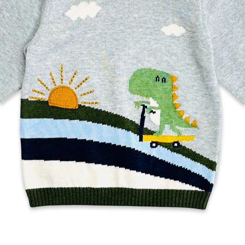 Kids Dino Skater Pullover