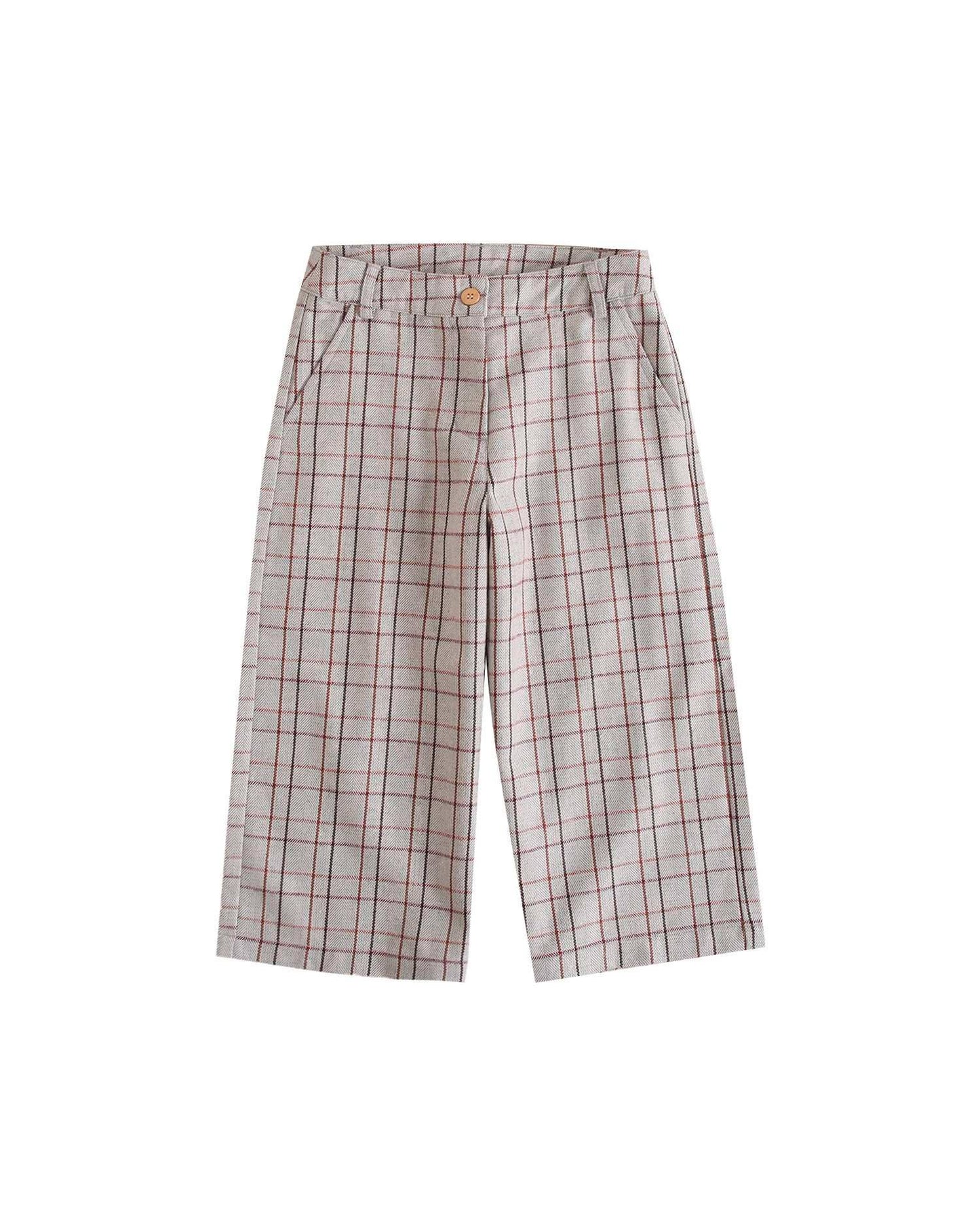 Kids Checkered Trousers