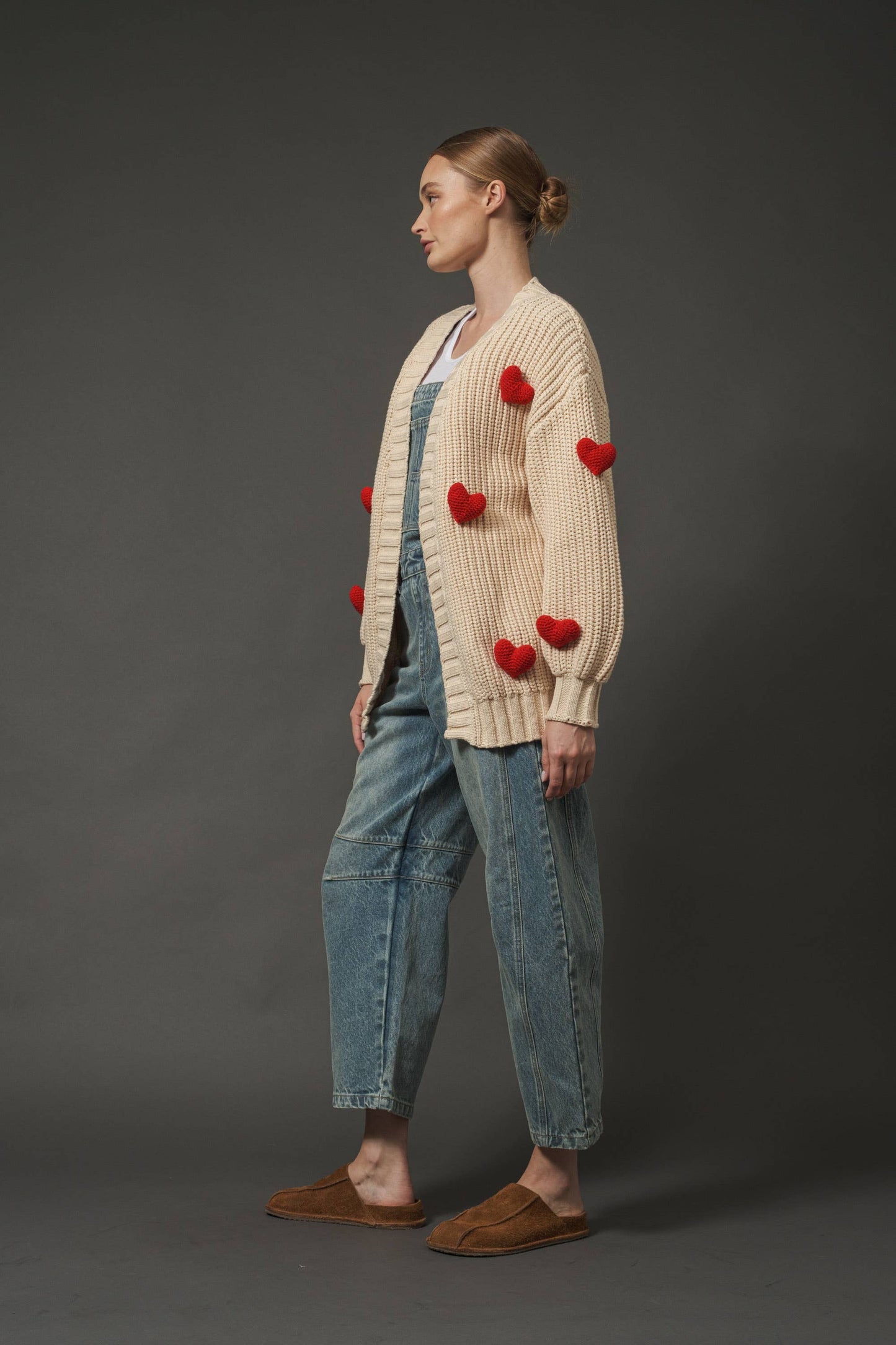 Chunky Heart Cardigan