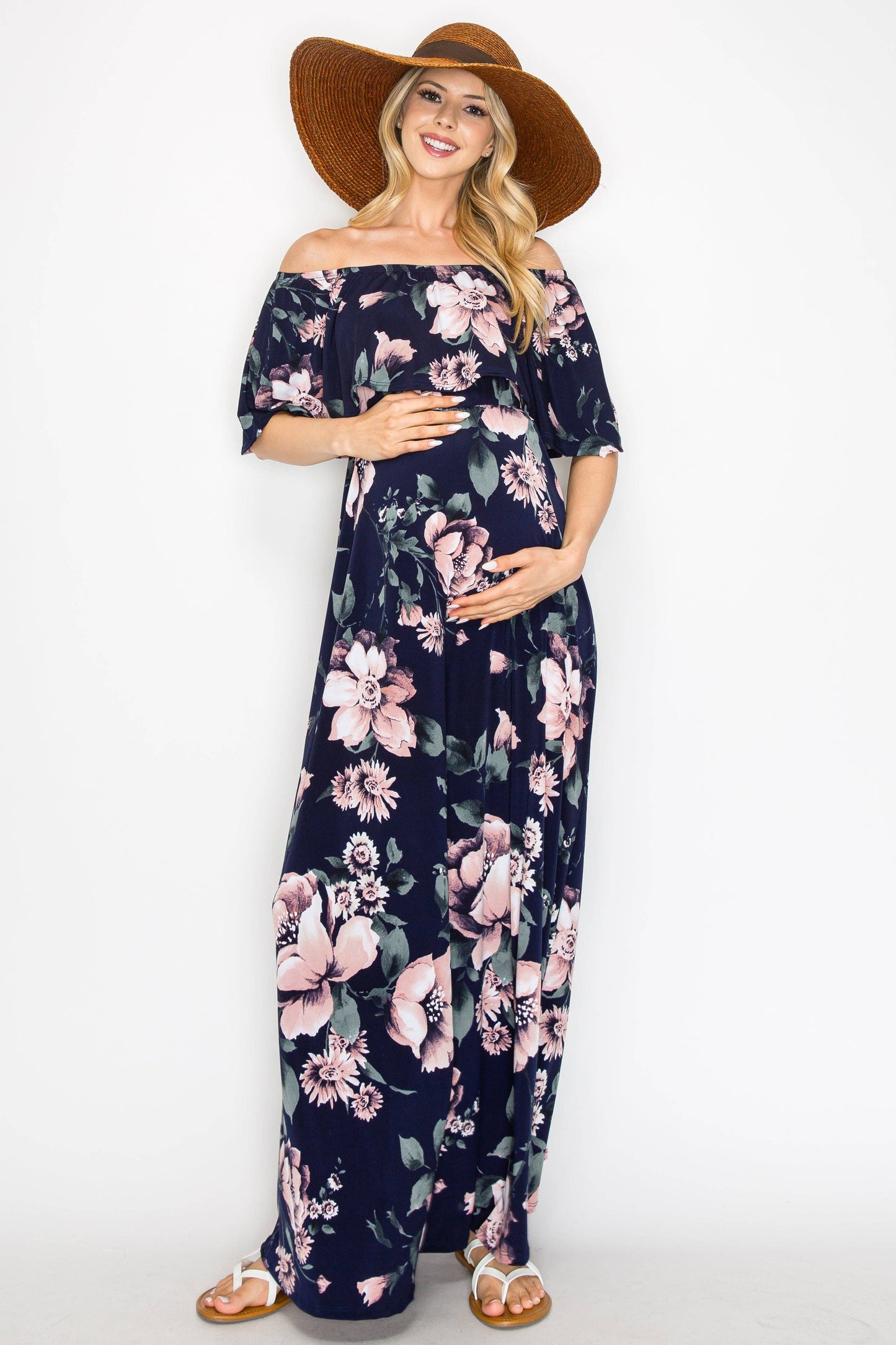 Floral Maxi Maternity Dress