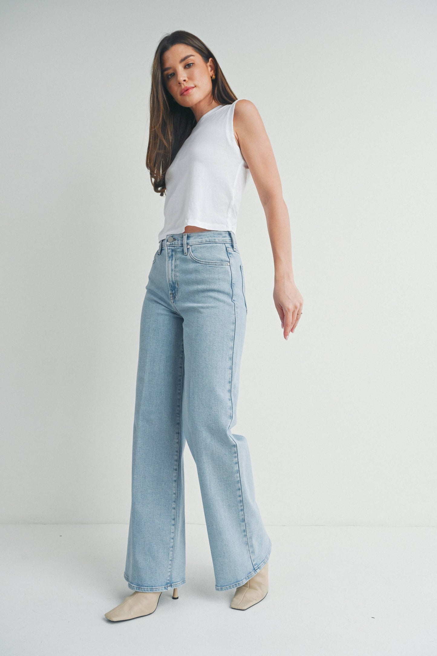 Palazzo Jean - Light Denim