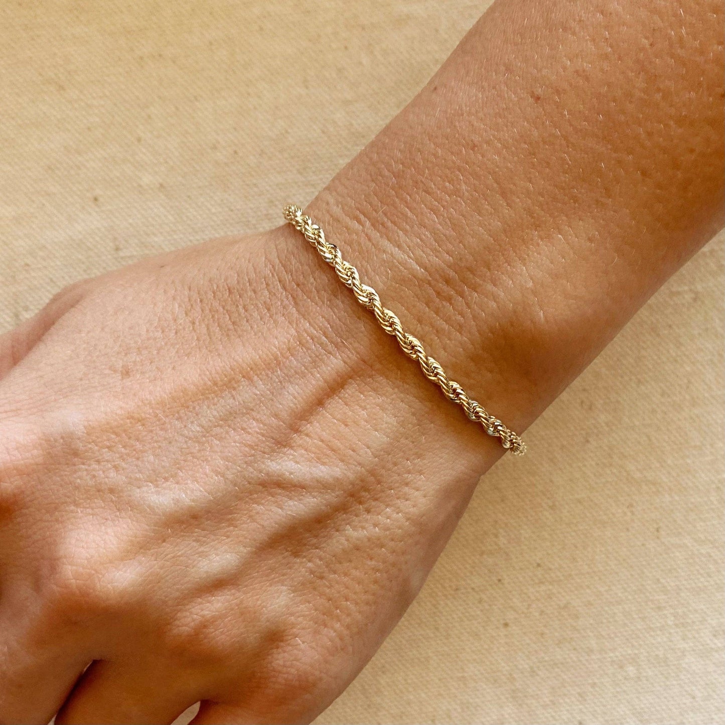 Gold Rope Bracelet