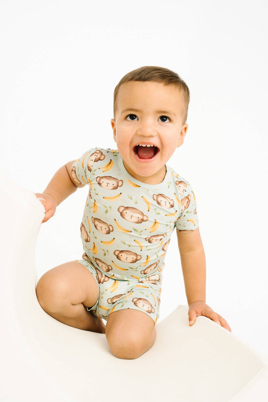 Kids Monkey Pajama Set