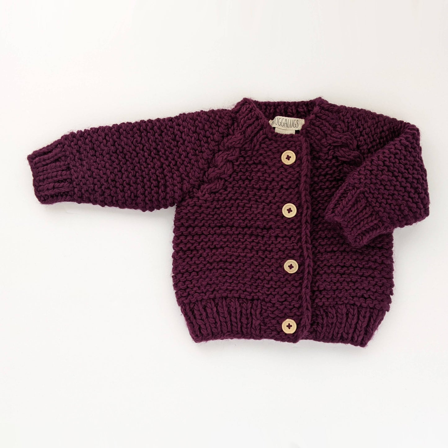 Kids Plum Cardigan Sweater