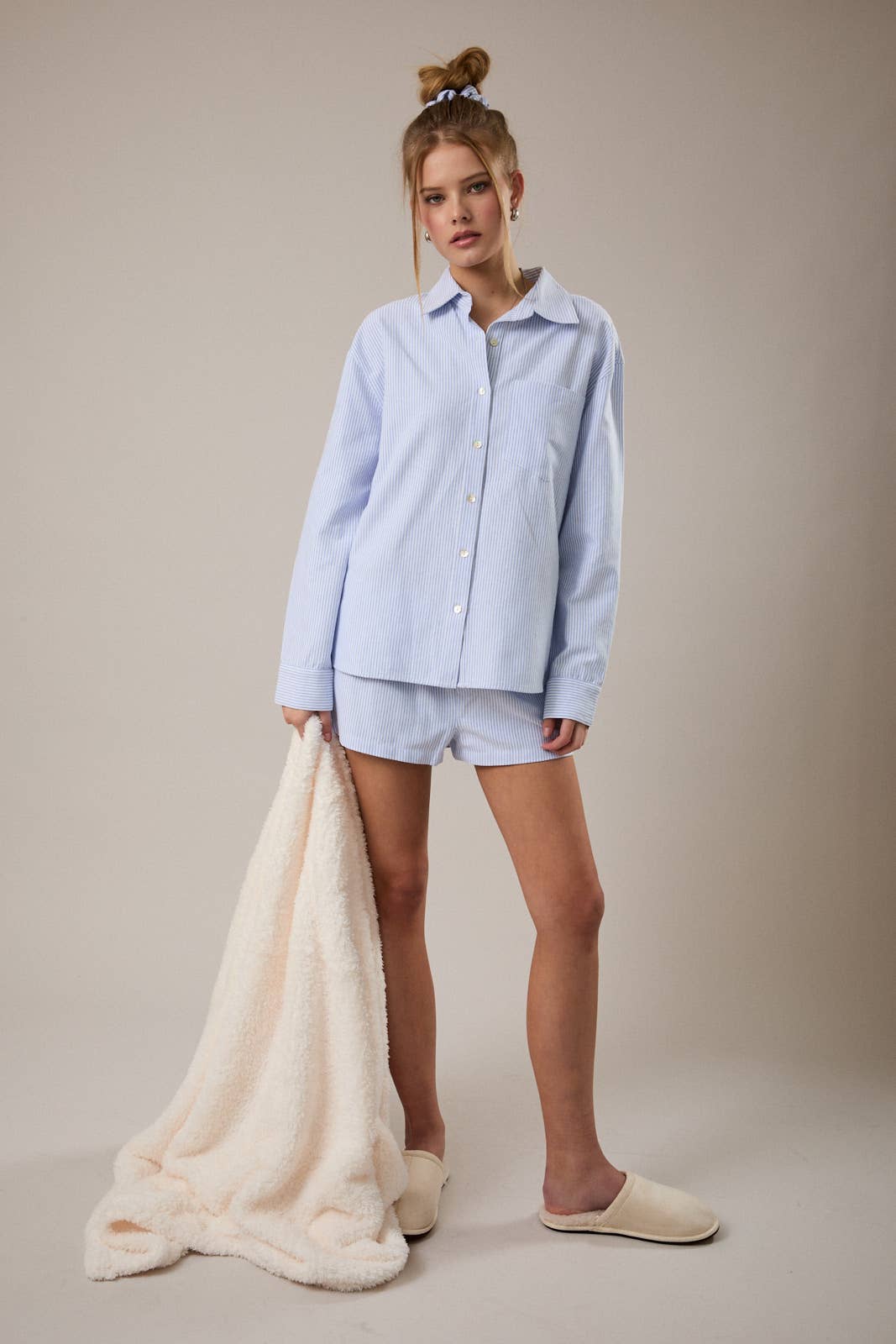 Blue Striped Button Down