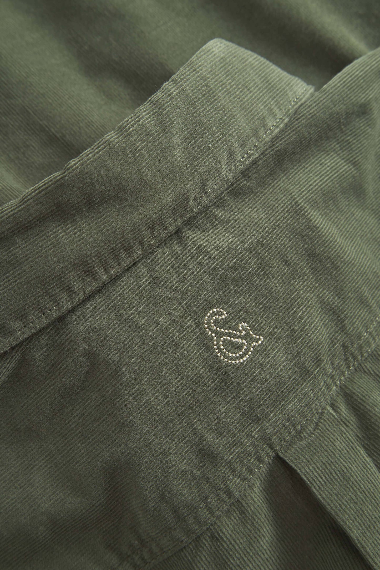 Green Corduroy Button Down