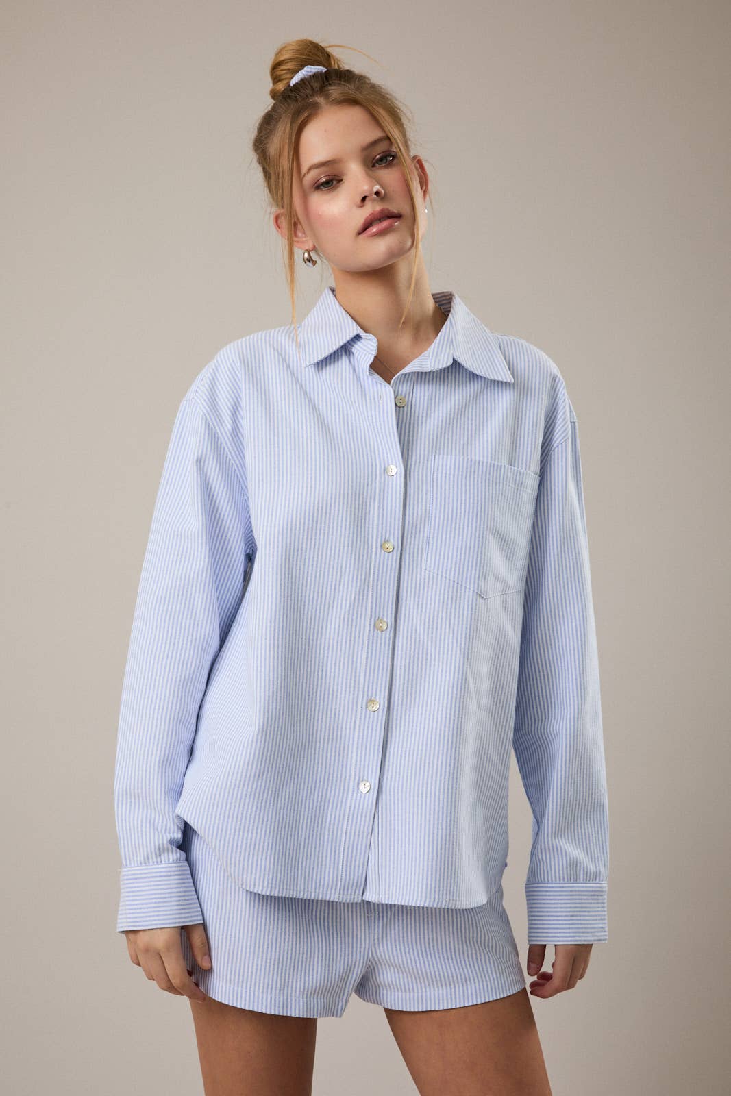 Blue Striped Button Down