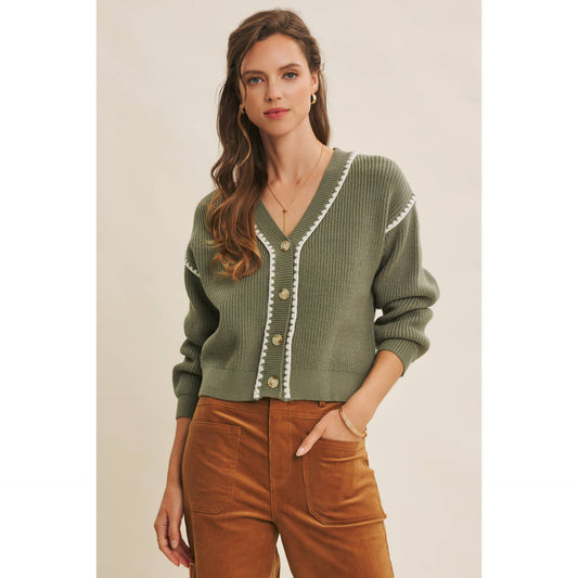 Matcha Stitch Cardigan