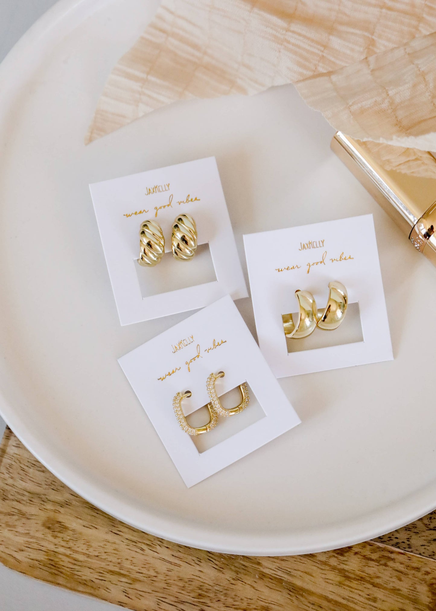 Swirl Gold Earrings