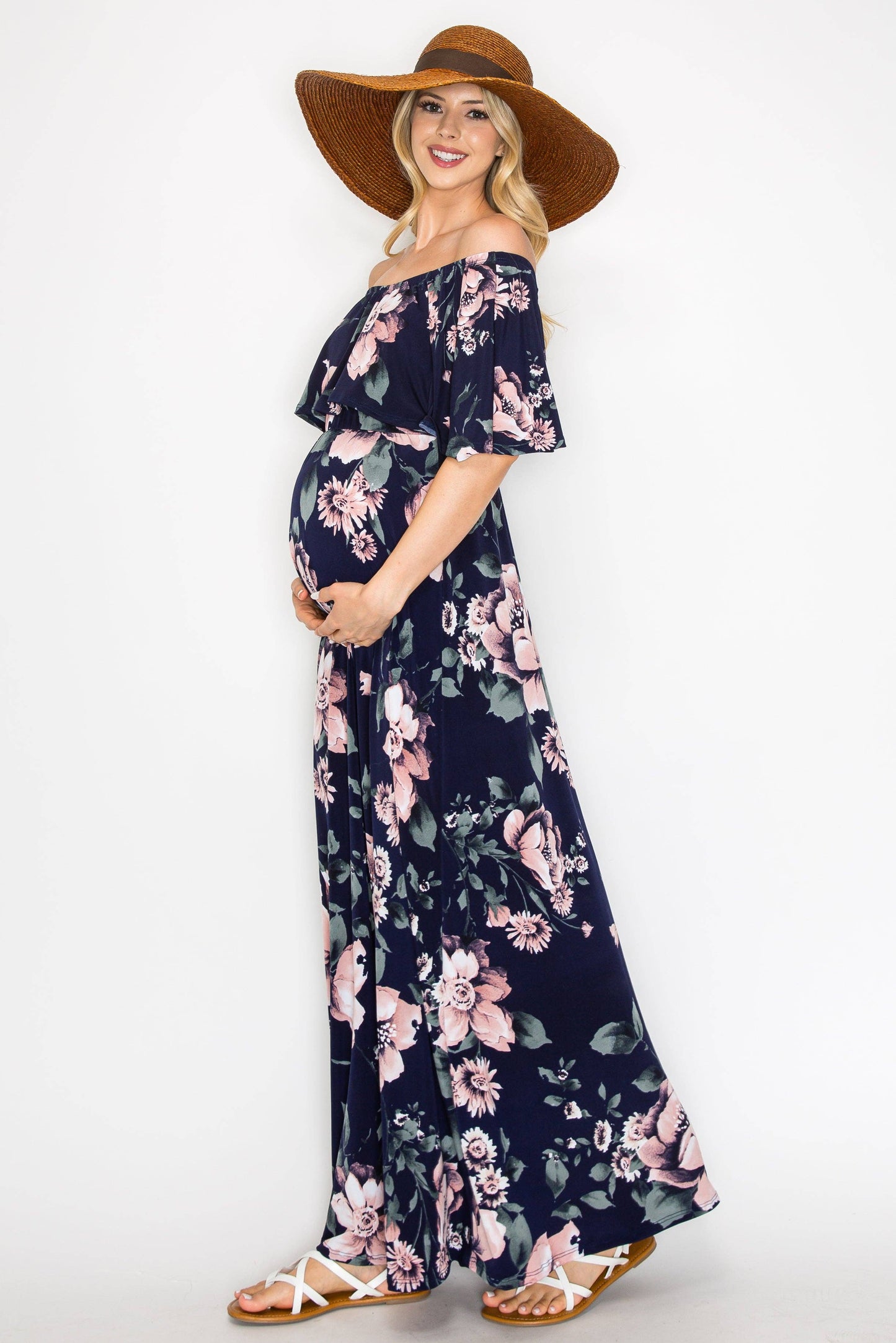 Floral Maxi Maternity Dress