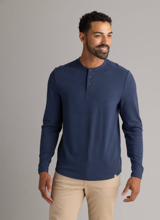 Men's Indigo Henley