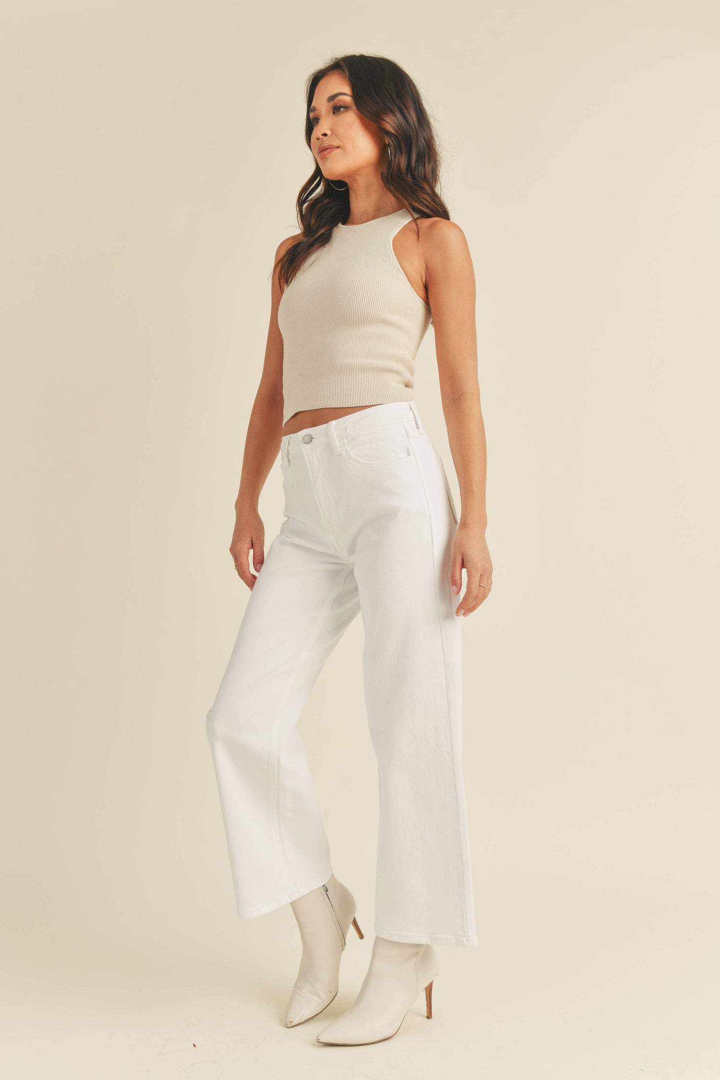 Slim White Denim