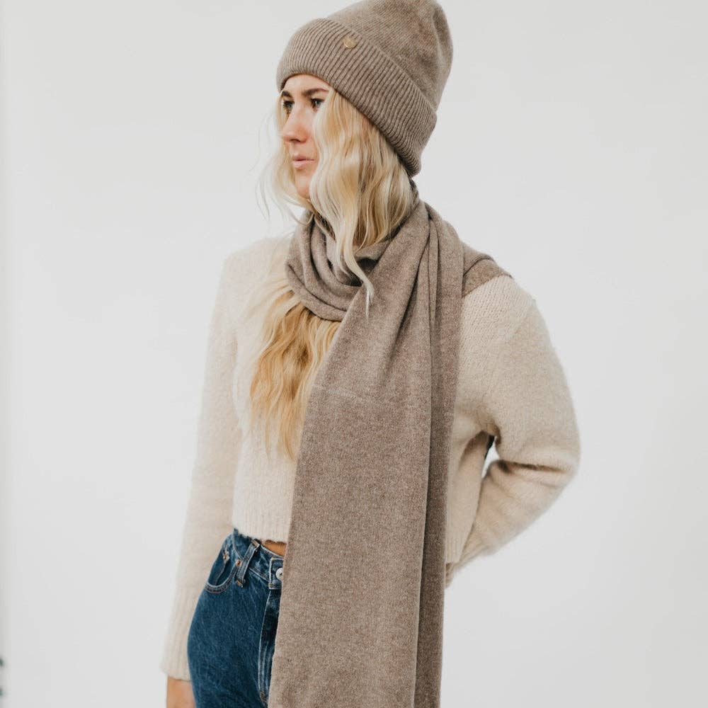 Cashmere Wrap & Beanie Set
