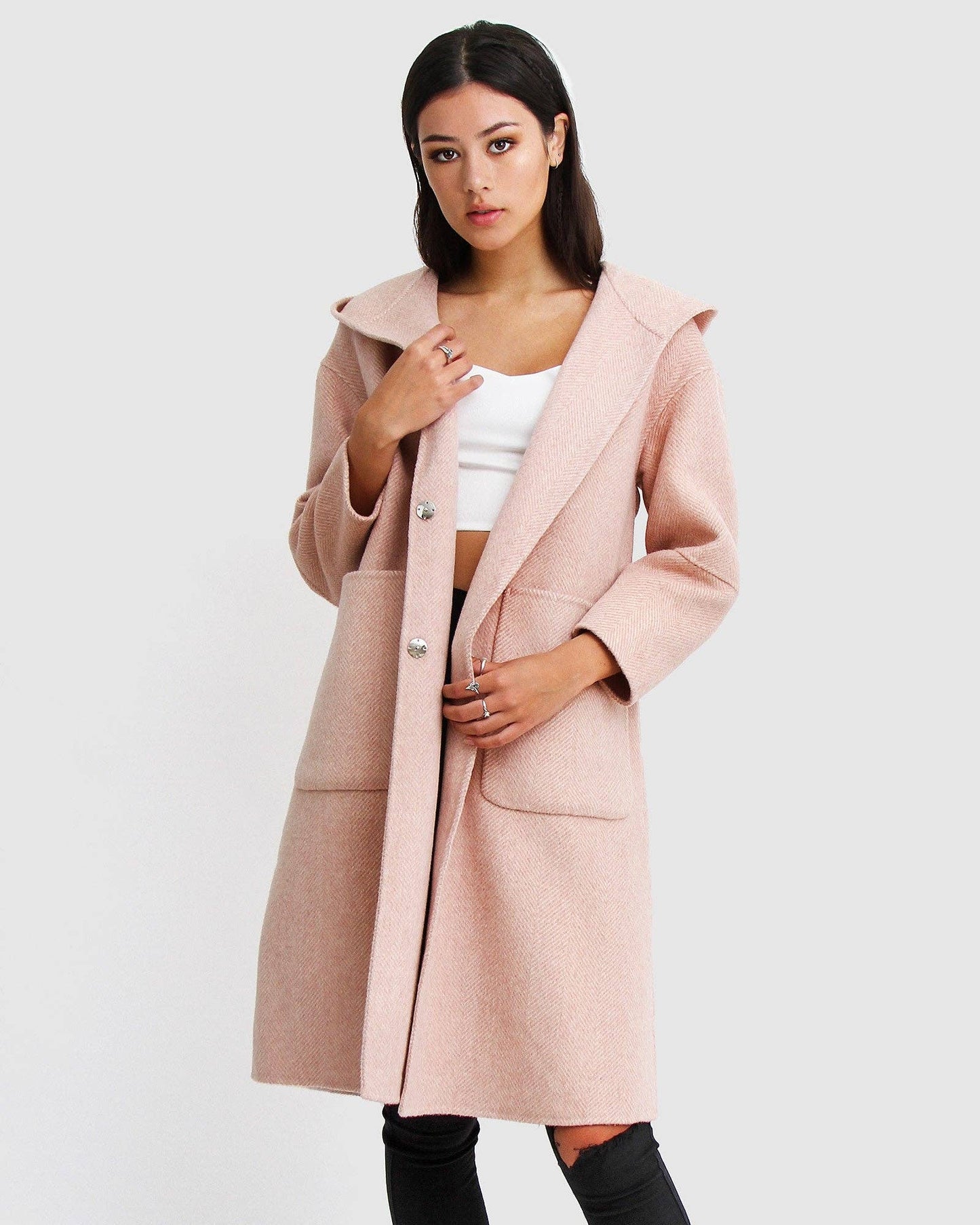 Australian Wool Coat - Pink