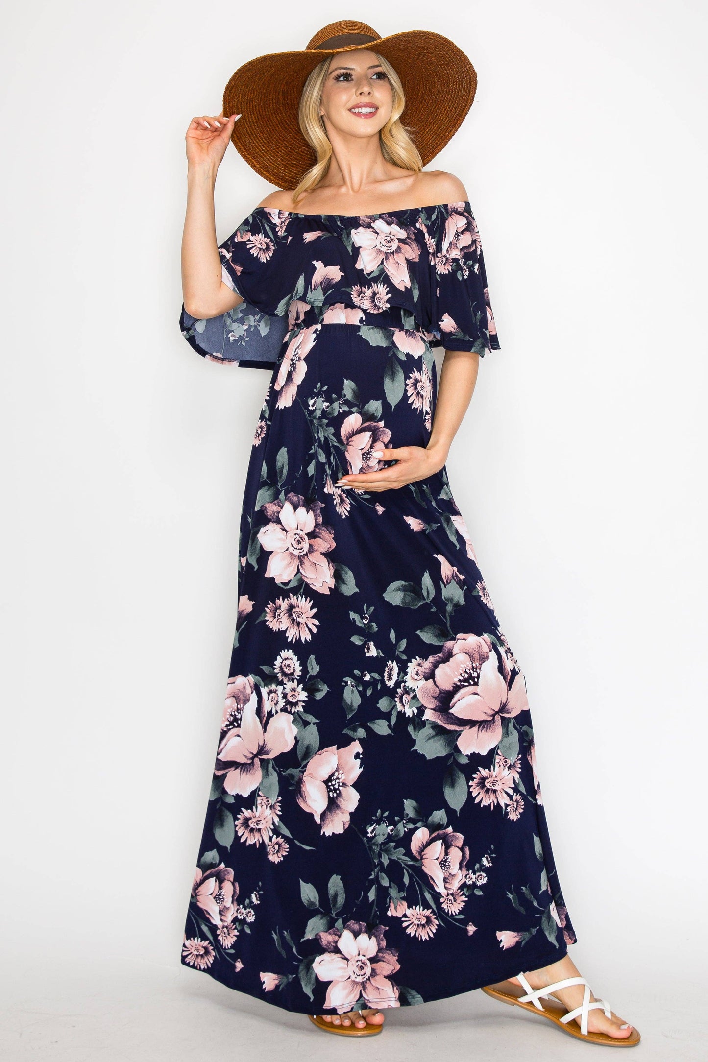 Floral Maxi Maternity Dress