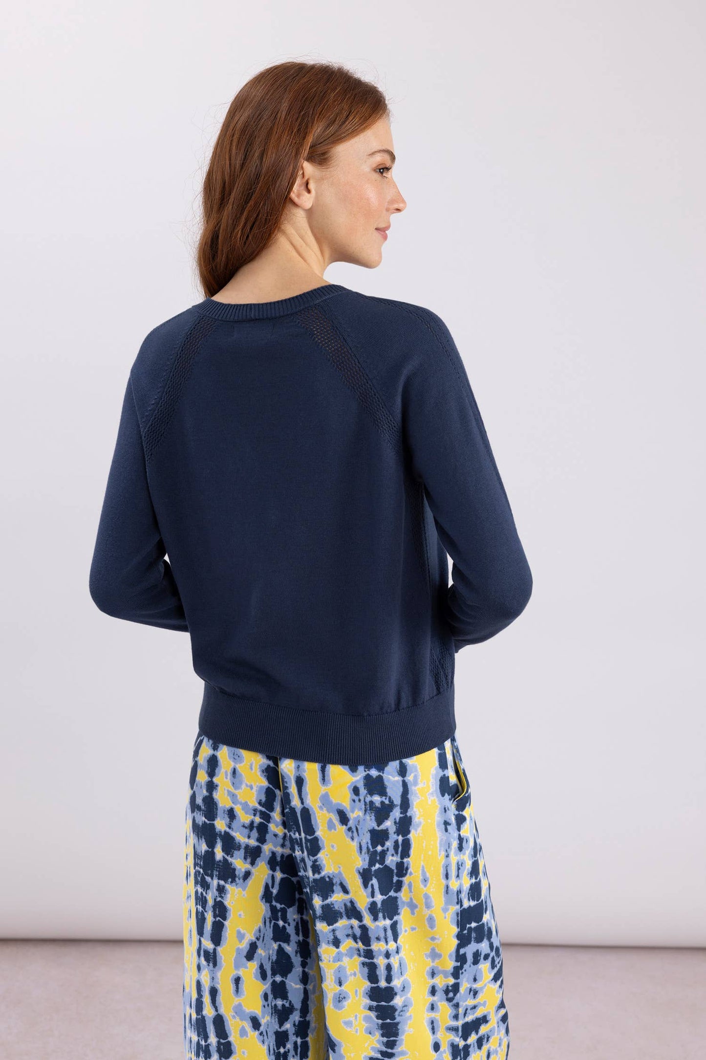 Navy Knit Cardigan