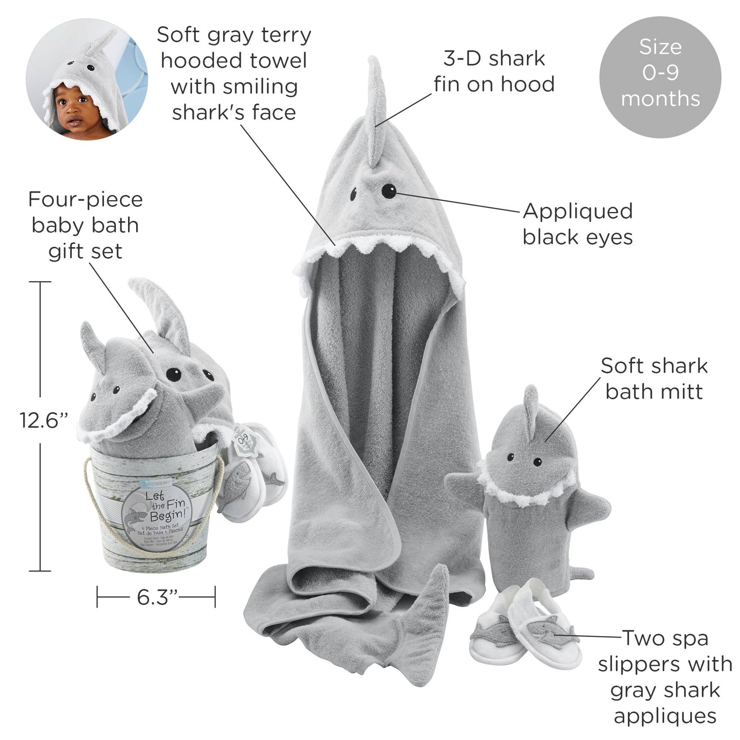 Shark Bath Set