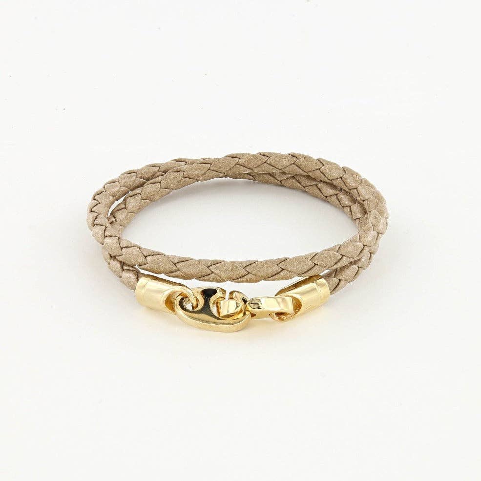 Leather Double Wrap Rope Bracelet