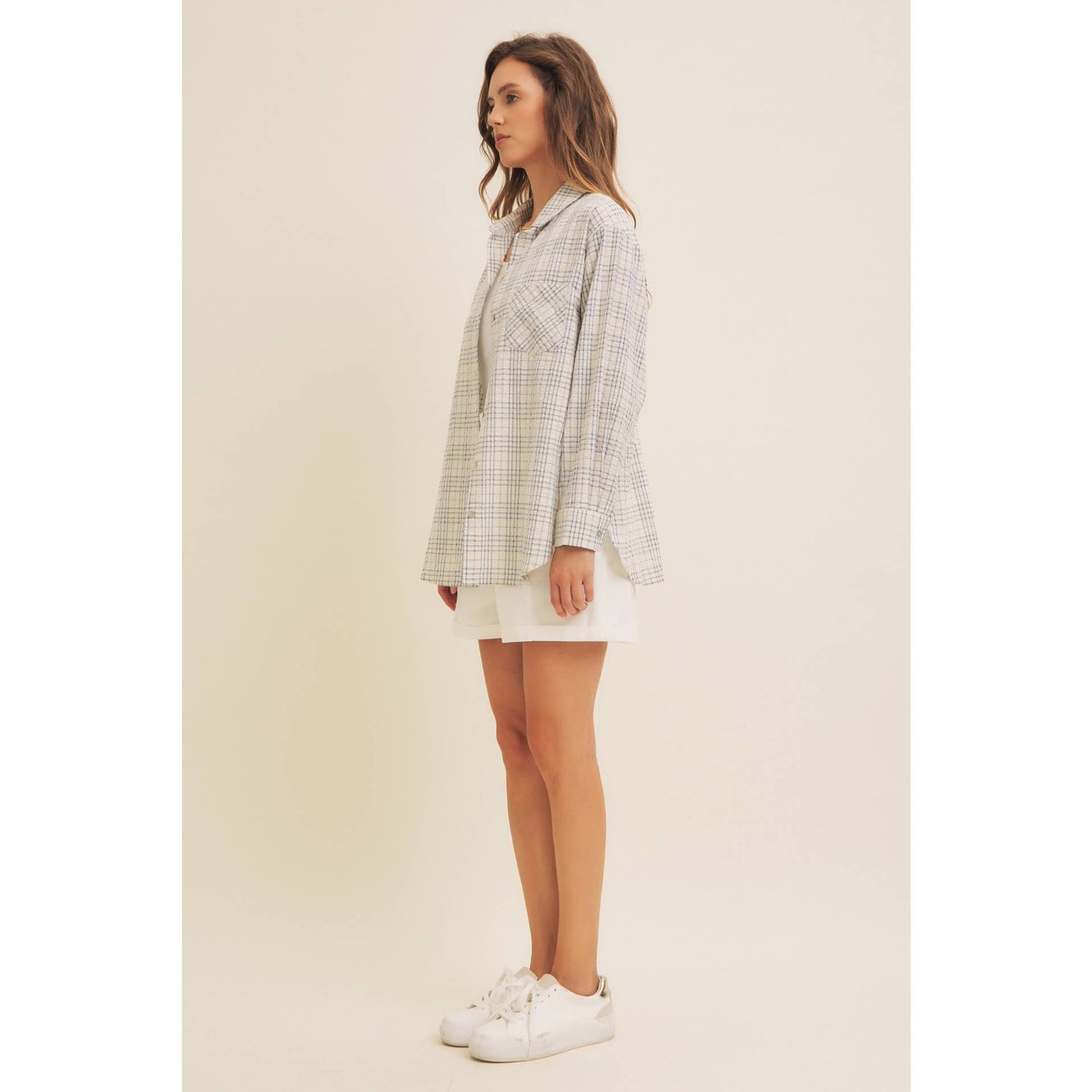 Blue Plaid Button Down