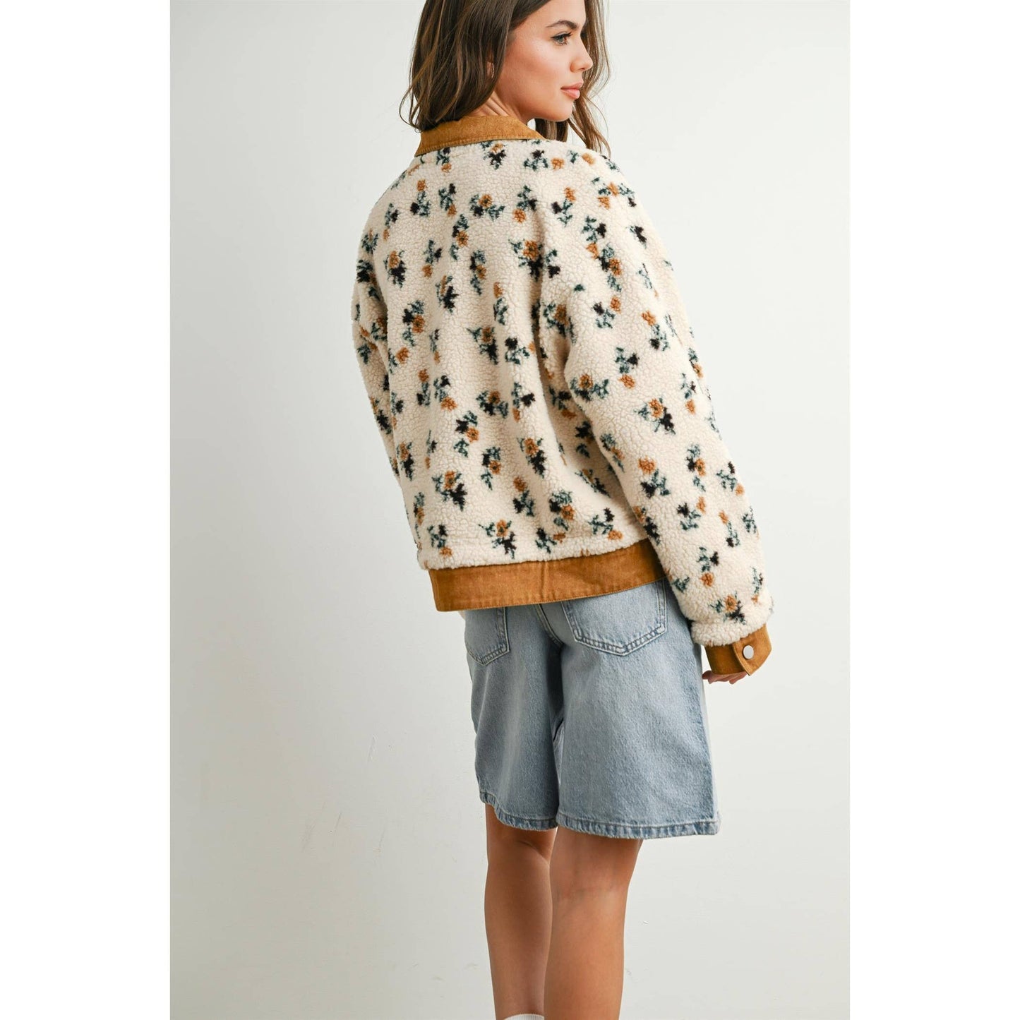 Floral Sherpa Jacket