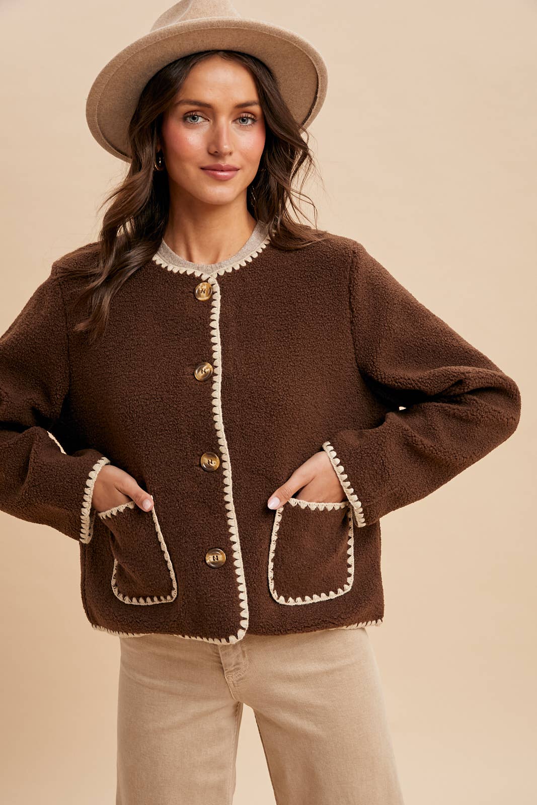 Mocha Sherpa Cardigan