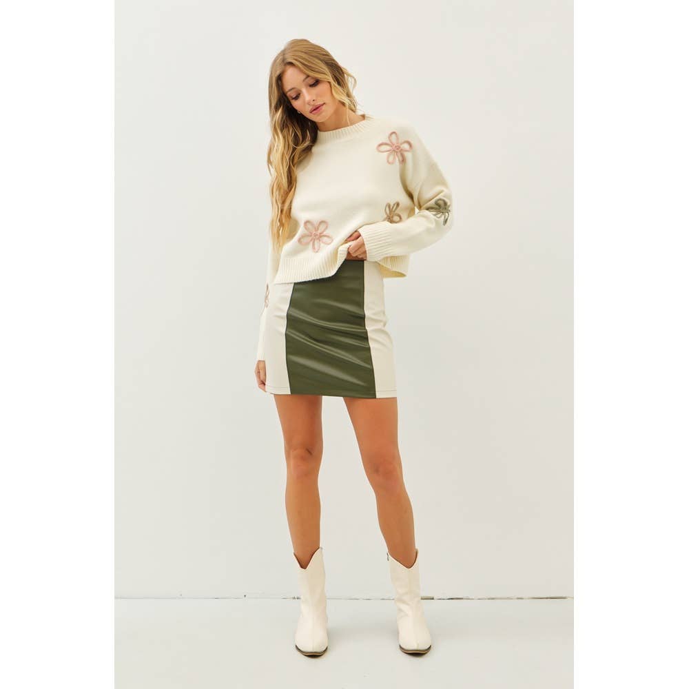 Vegan Leather Mini Skirt