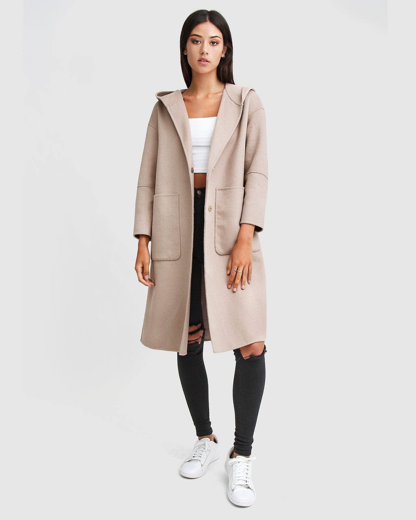 Australian Wool Coat - Sand