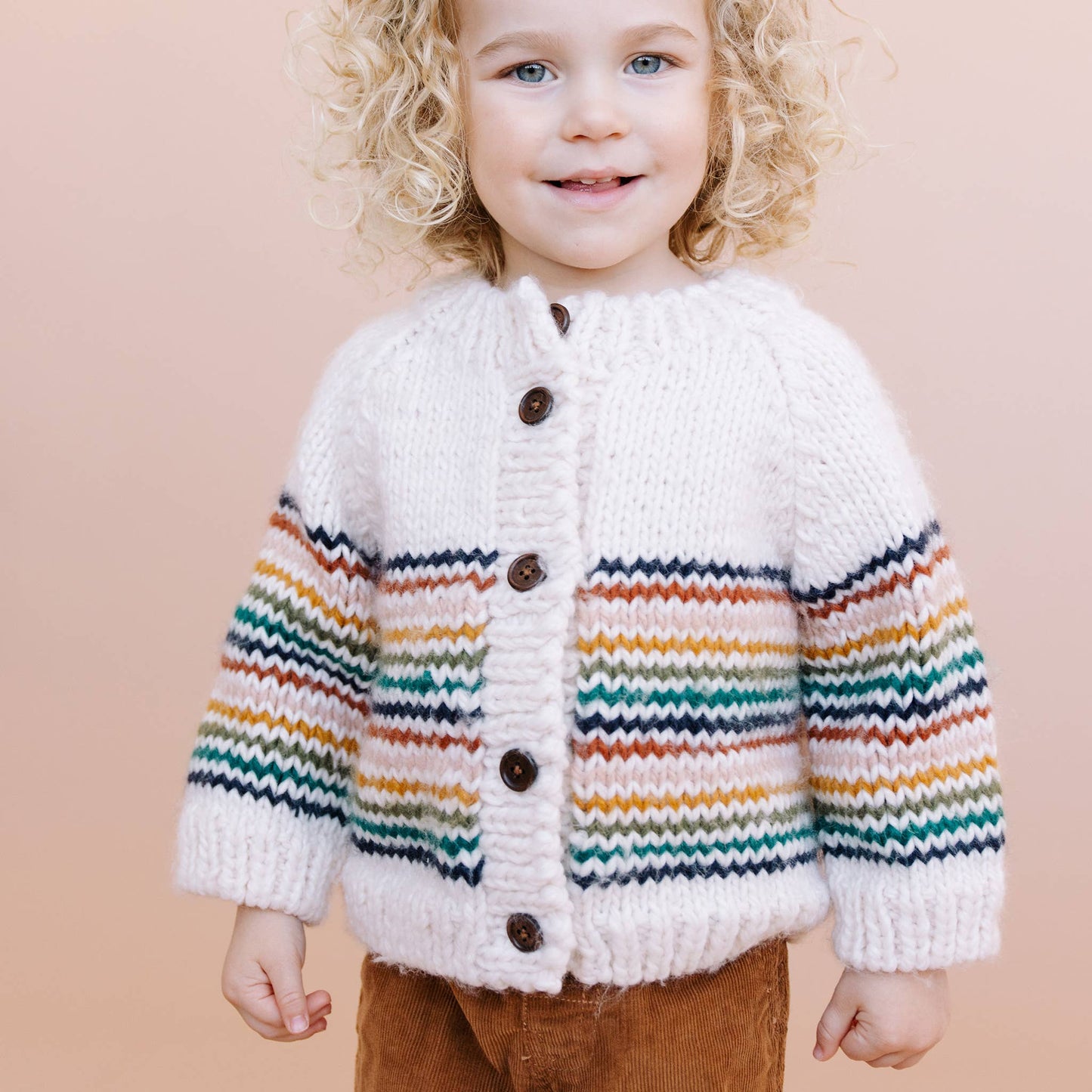 Kids Stripe Cardigan - Retro