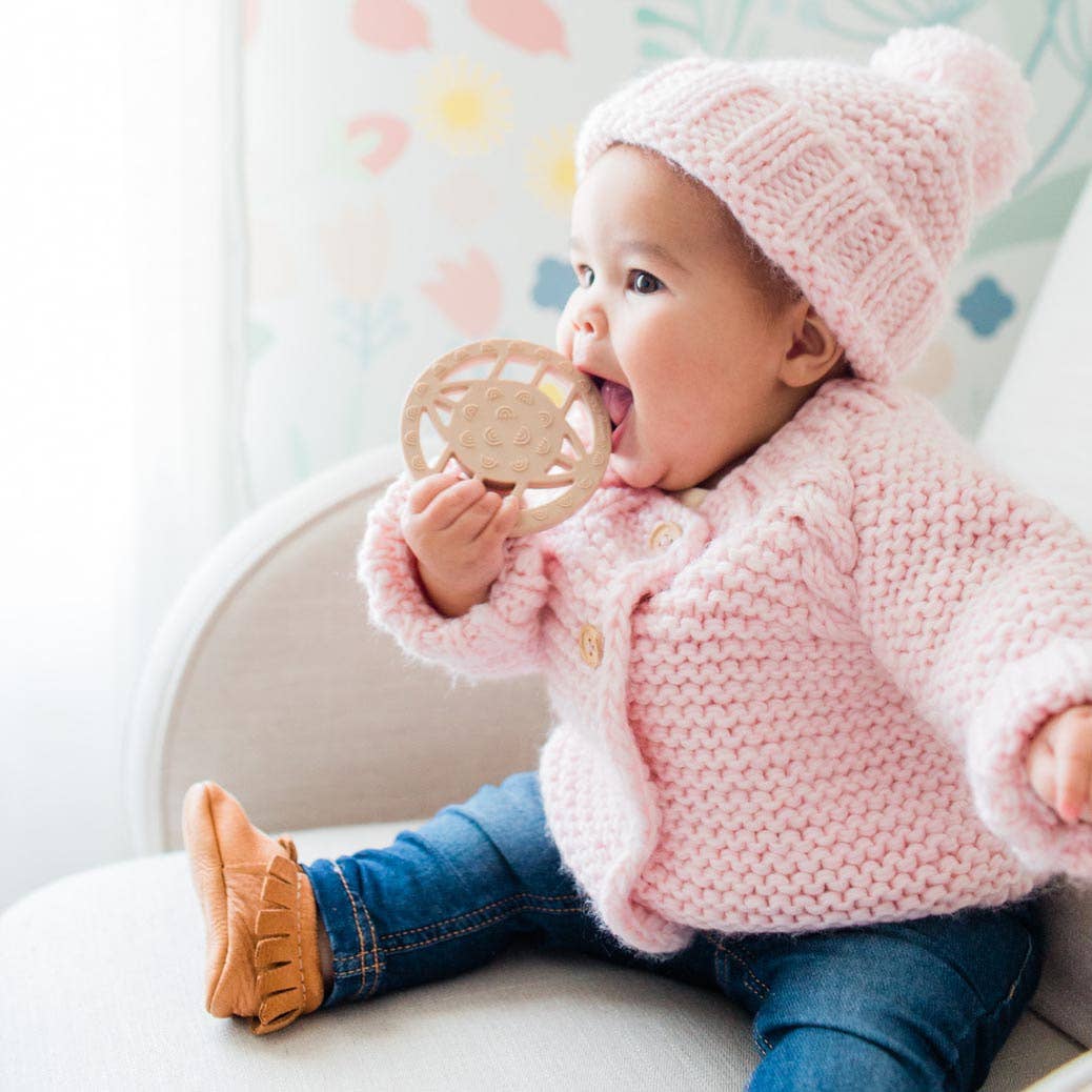 Kids Cardigan Sweater - Blush