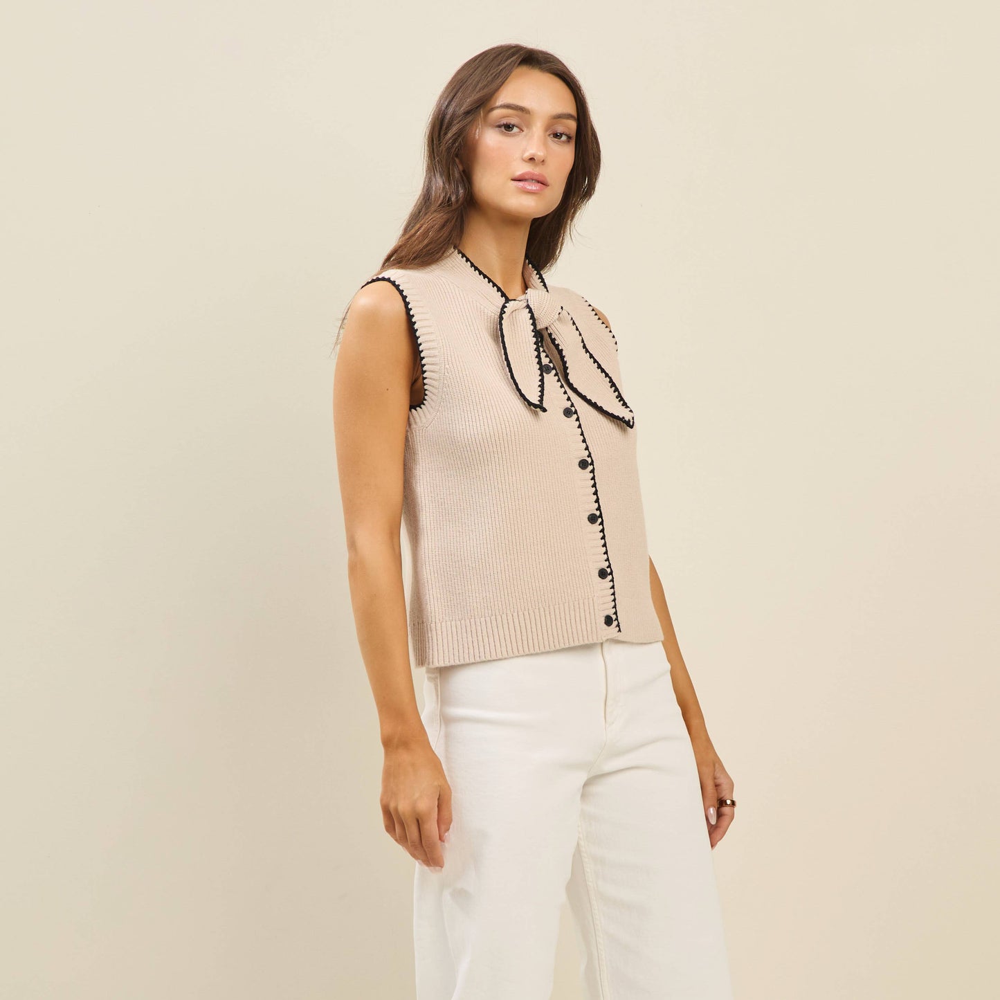 Bow Sweater Vest