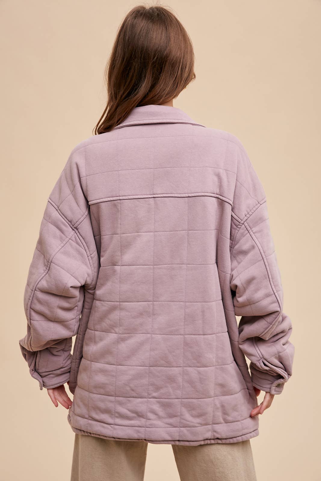 Rose Taupe Quilted Jacket