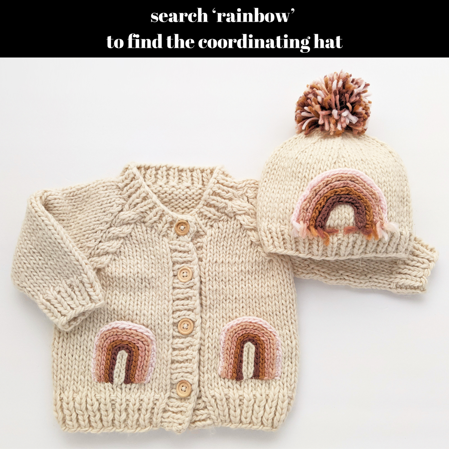 Kids Rainbow Cardigan Sweater