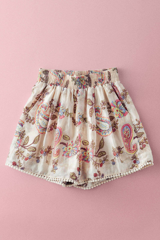 Boho Paisley Shorts