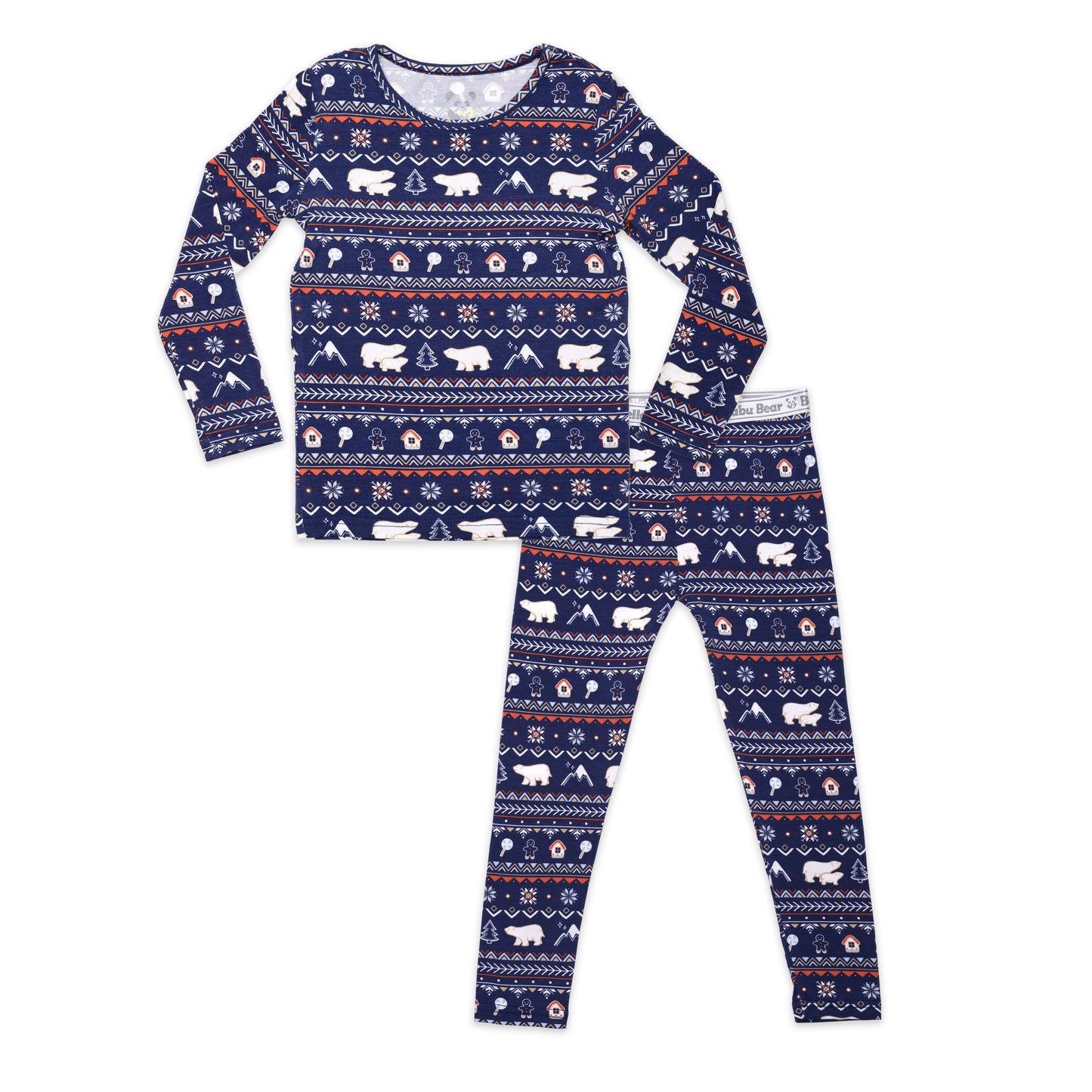 Kids Blue Polar Bear Pajamas