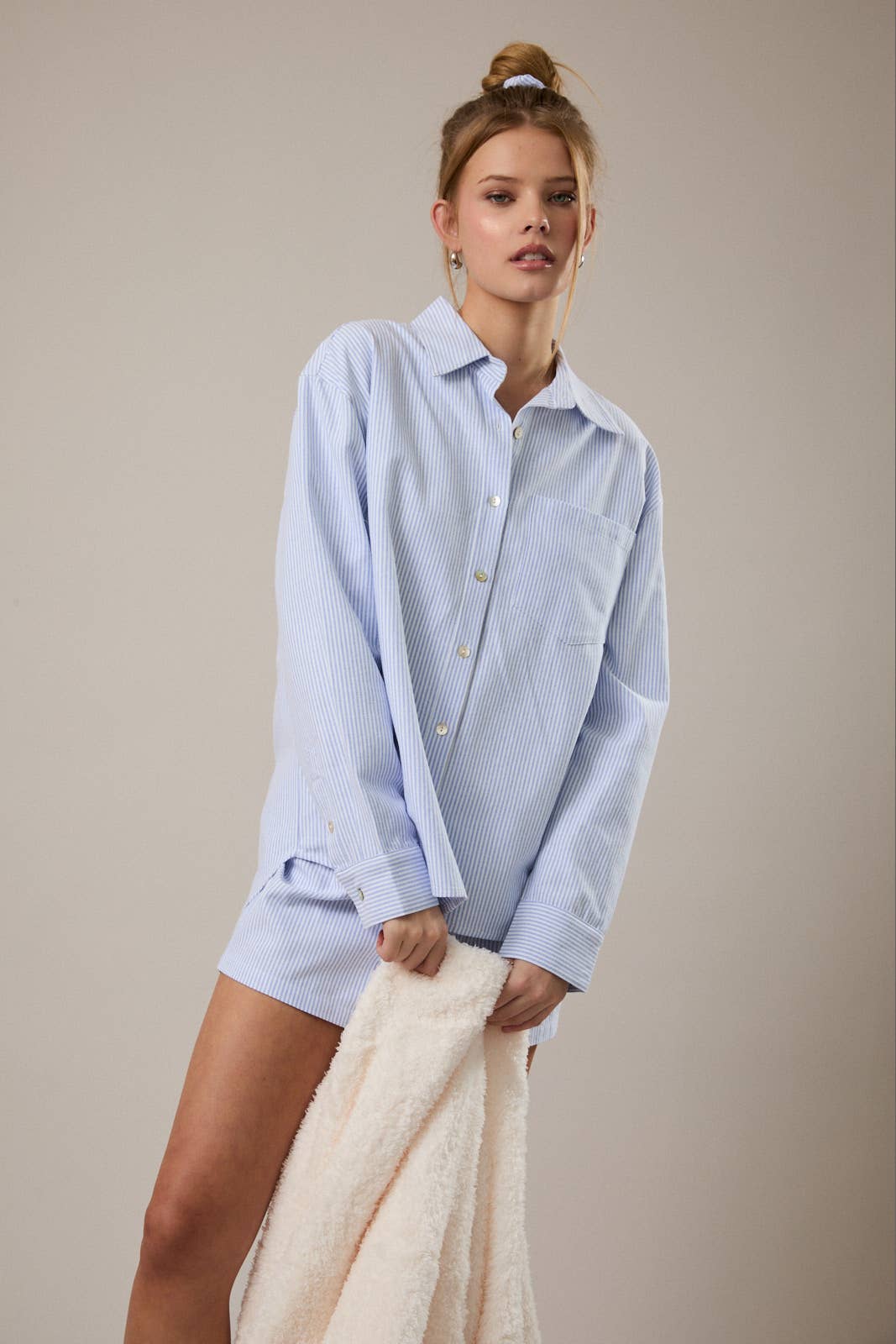 Blue Striped Button Down