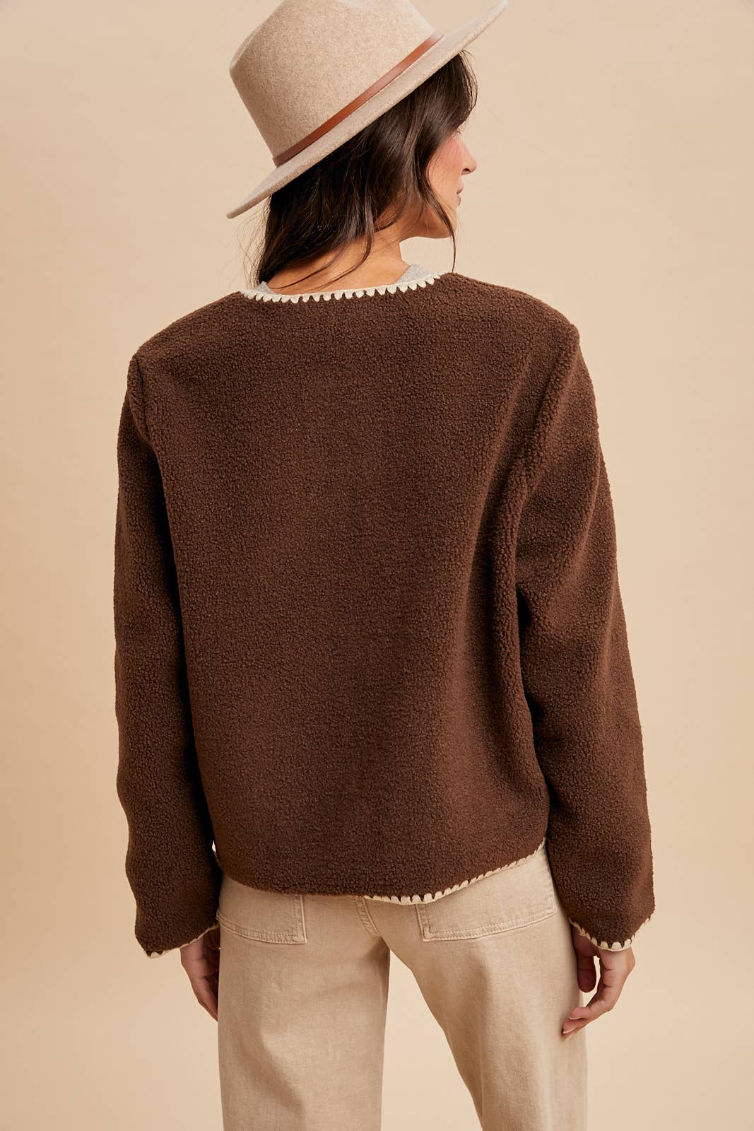 Mocha Sherpa Cardigan