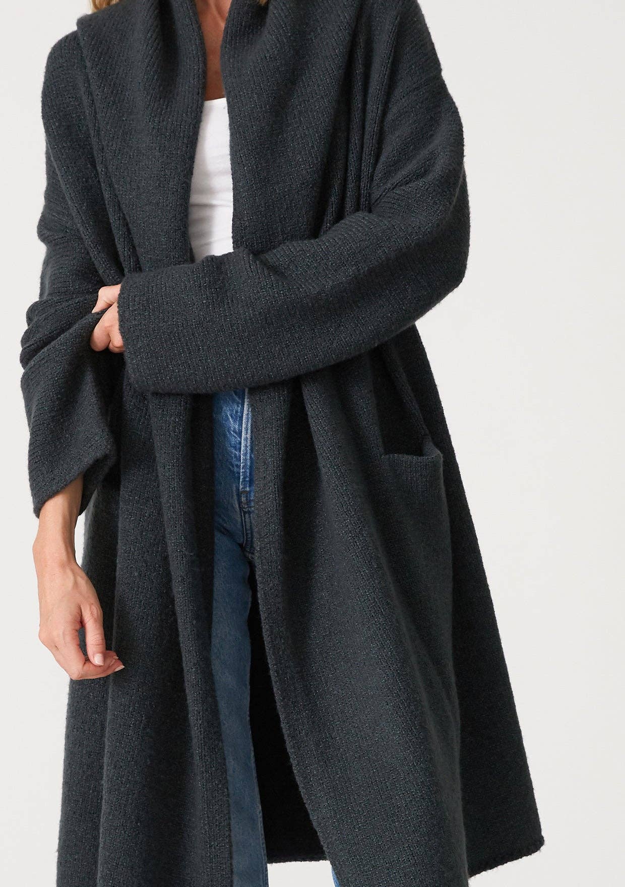 Oversized Hooded Cardigan